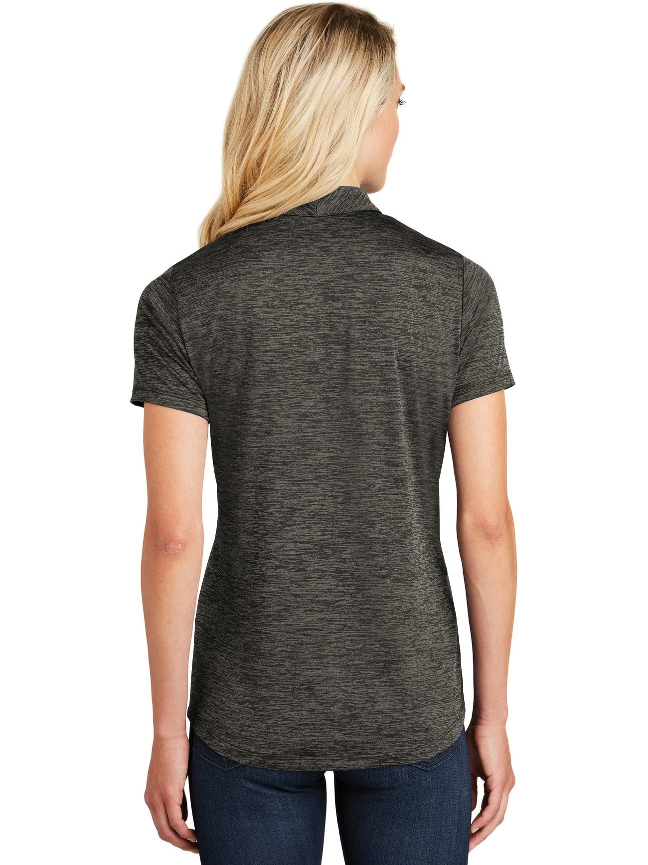 Sport-Tek Ladies PosiCharge Electric Heather Polo