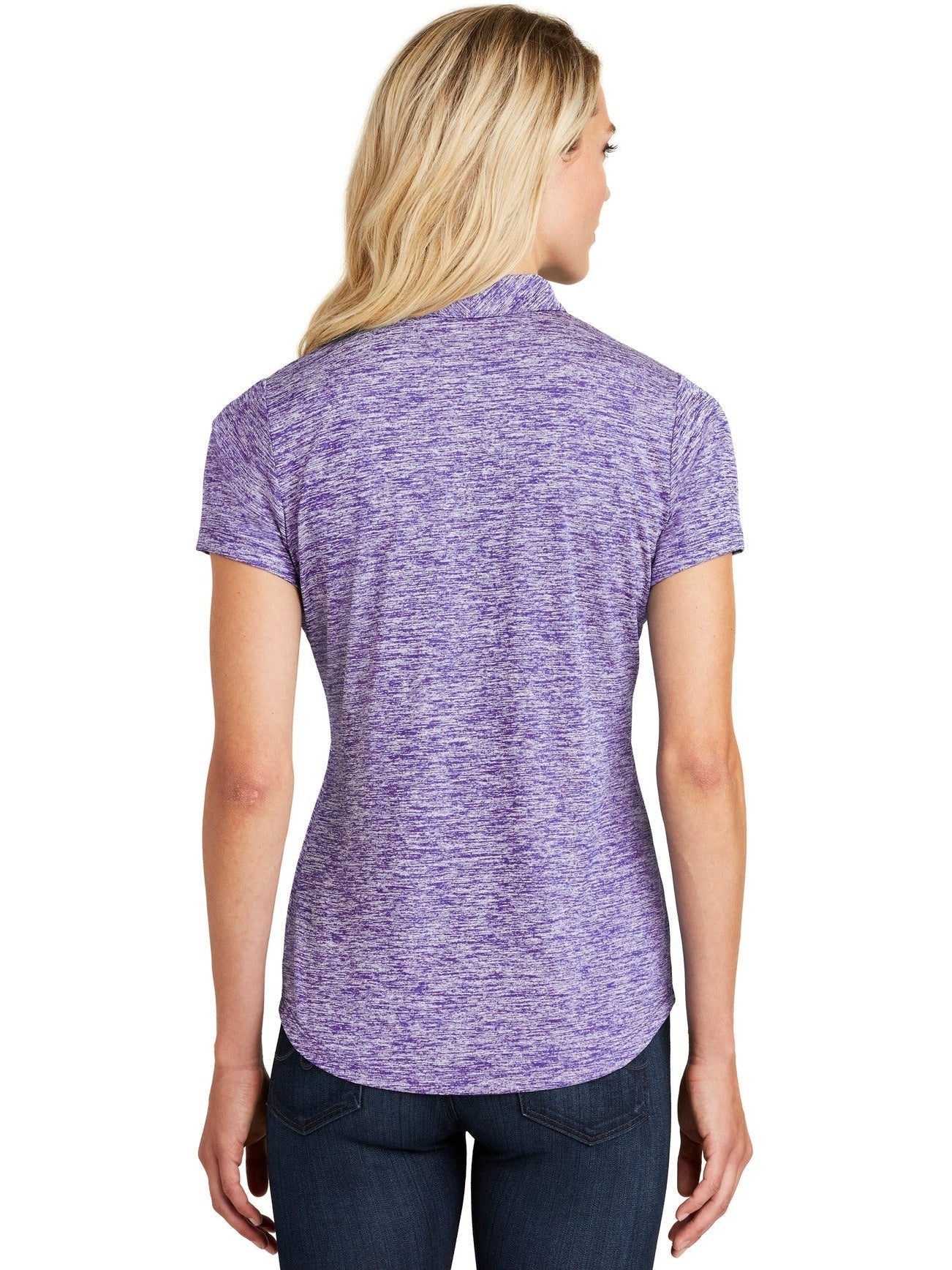 Sport-Tek Ladies PosiCharge Electric Heather Polo