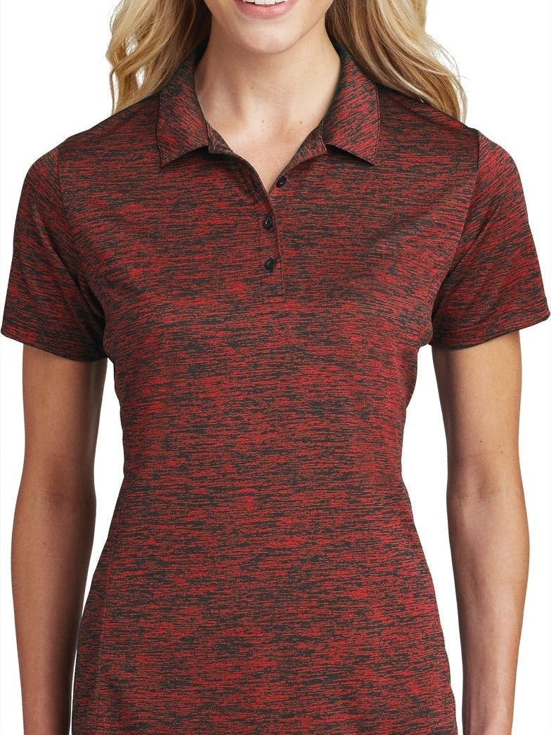 Sport-Tek Ladies PosiCharge Electric Heather Polo