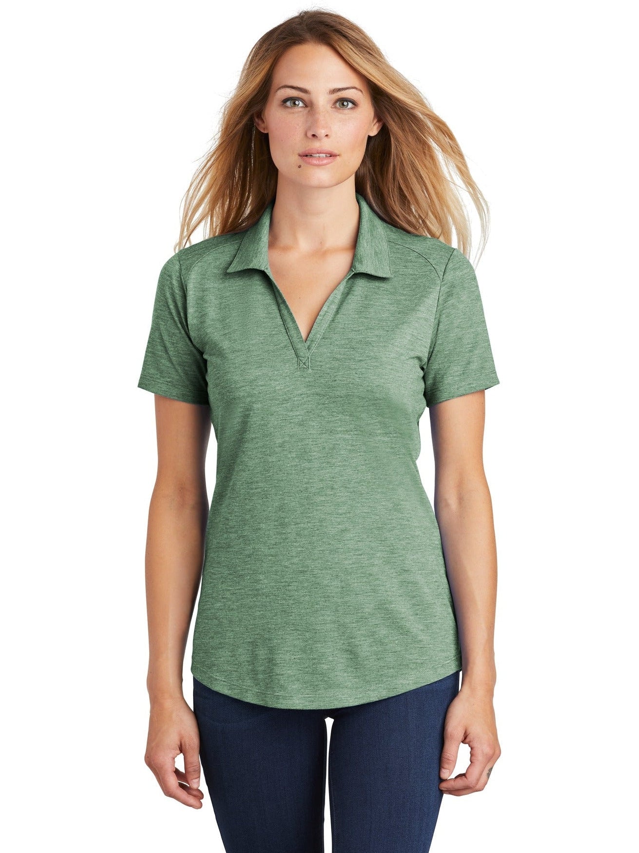 Sport-Tek Ladies PosiCharge Tri-Blend Wicking Polo