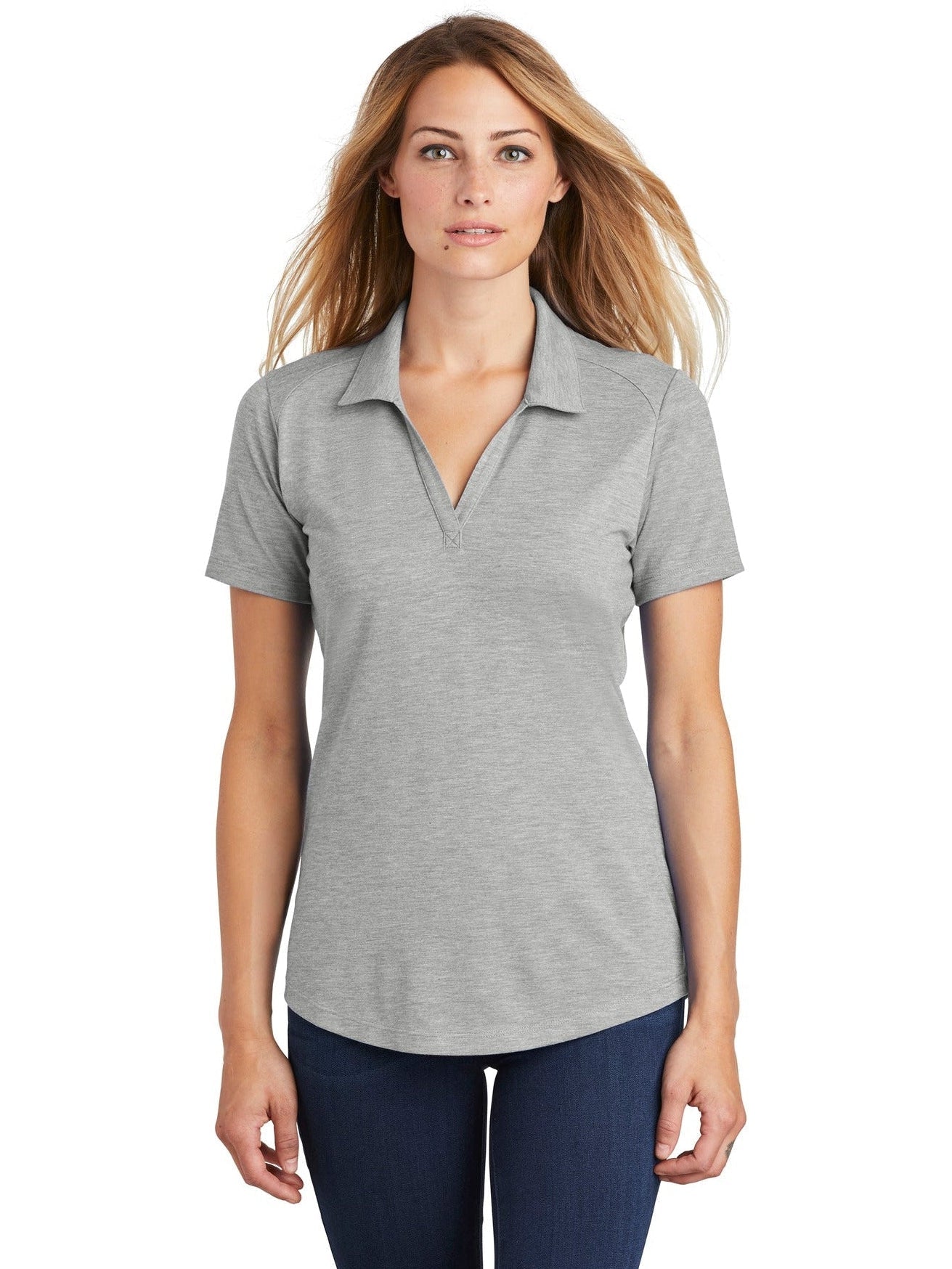 Sport-Tek Ladies PosiCharge Tri-Blend Wicking Polo