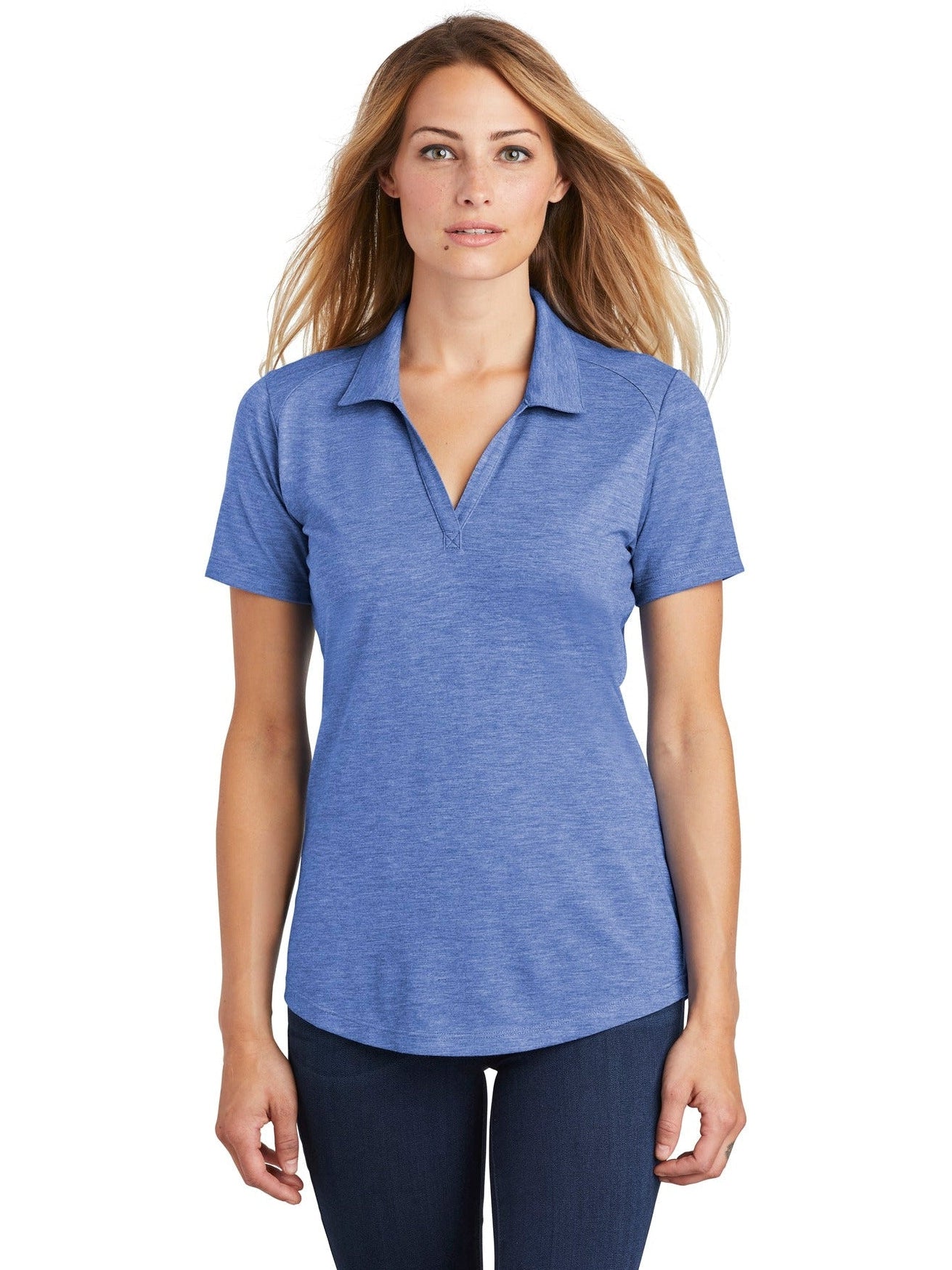 Sport-Tek Ladies PosiCharge Tri-Blend Wicking Polo