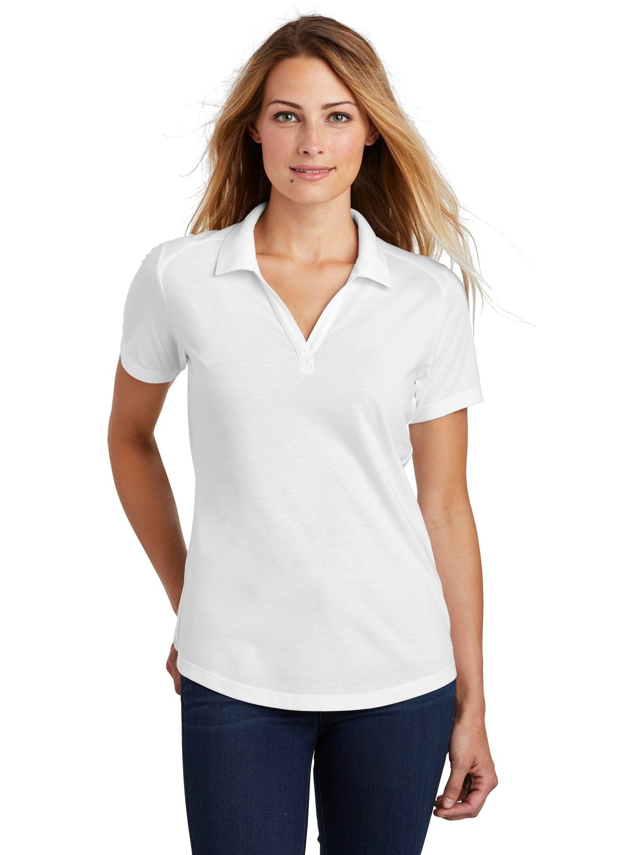 Sport-Tek Ladies PosiCharge Tri-Blend Wicking Polo