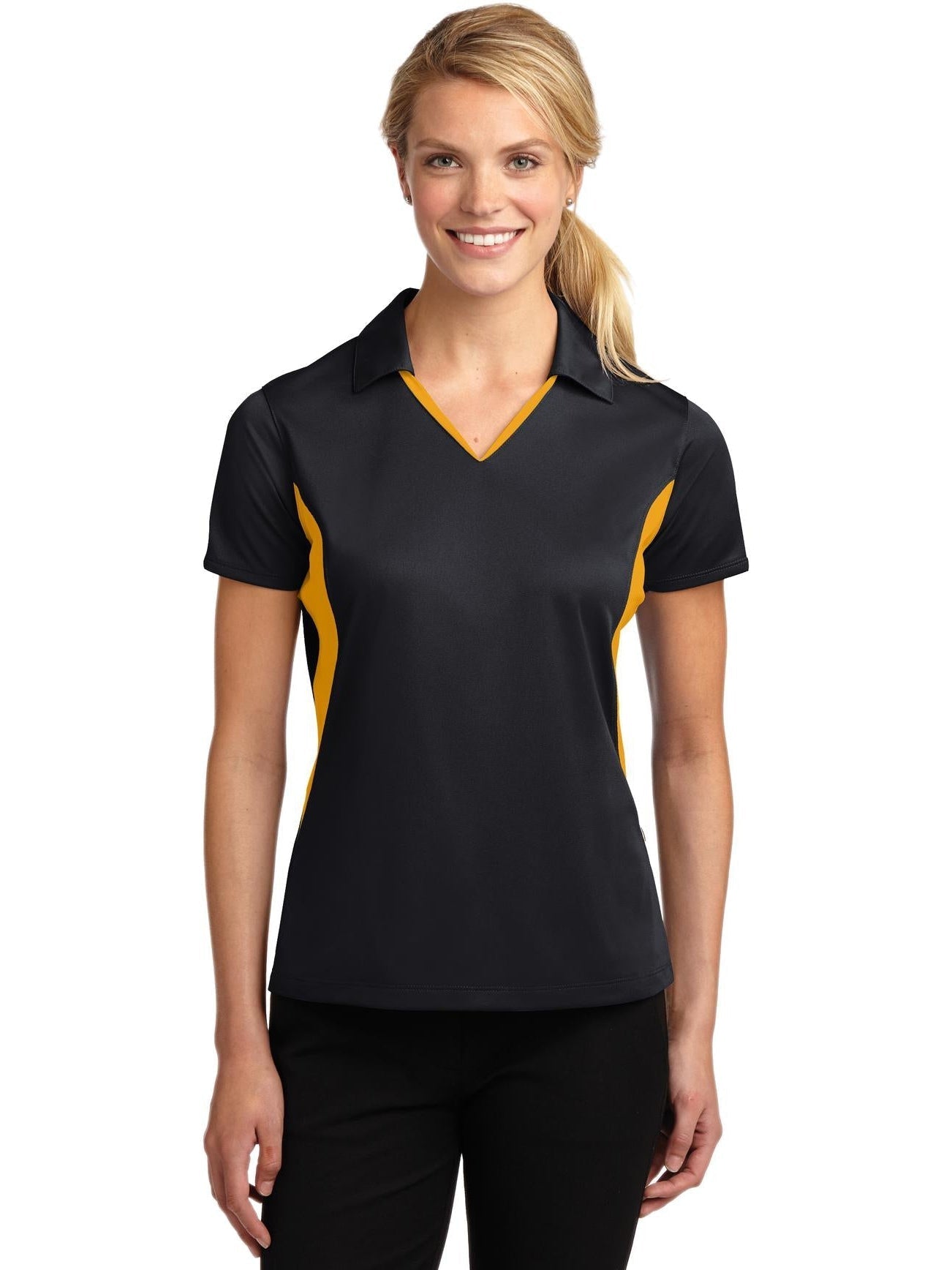 Sport-Tek Ladies Side Blocked Micropique Polo