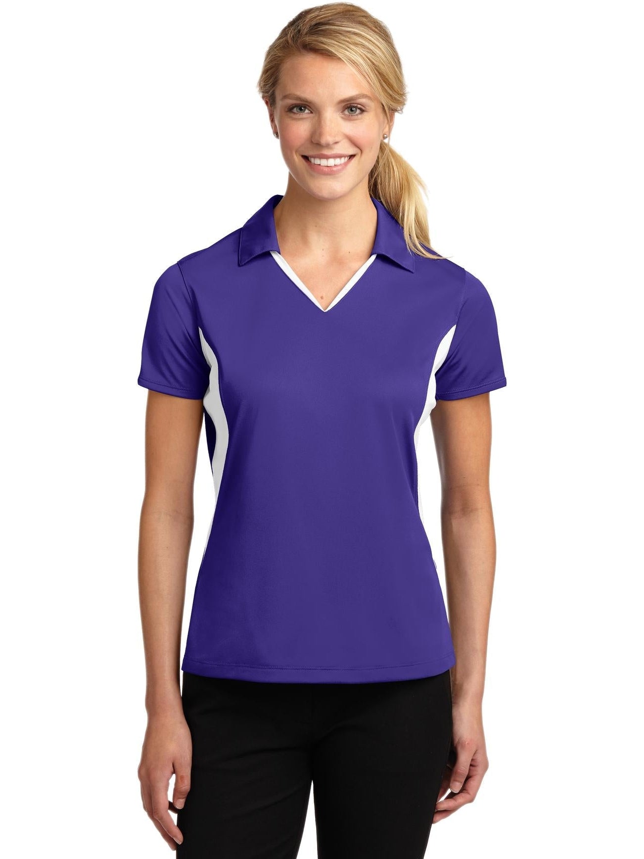Sport-Tek Ladies Side Blocked Micropique Polo