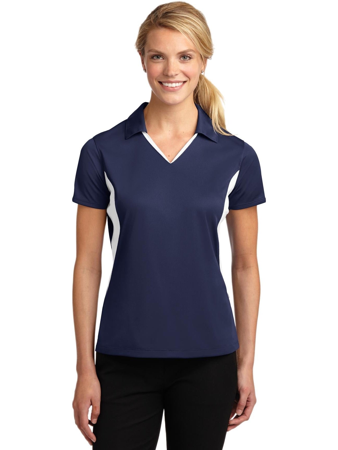 Sport-Tek Ladies Side Blocked Micropique Polo