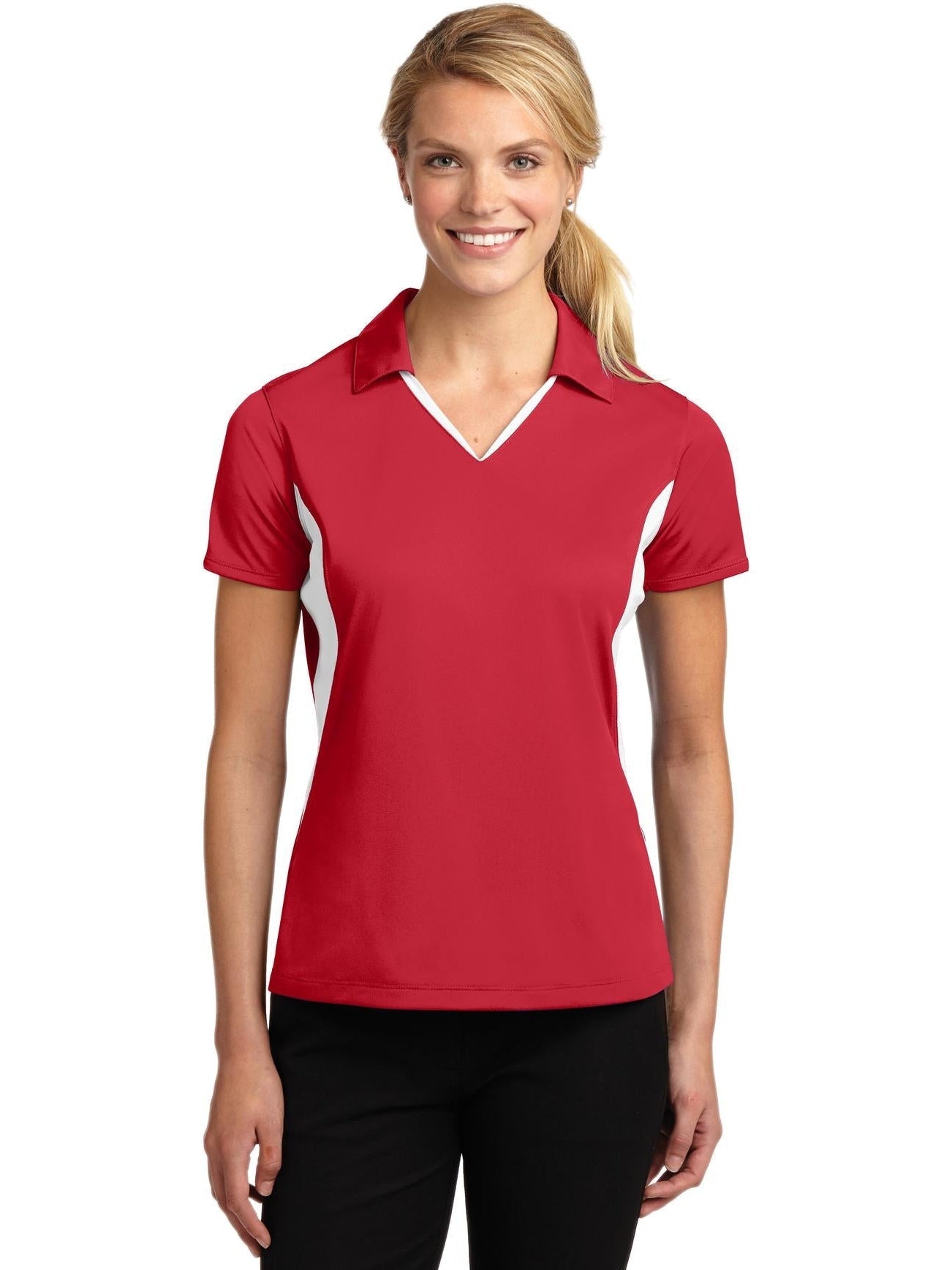 Sport-Tek Ladies Side Blocked Micropique Polo