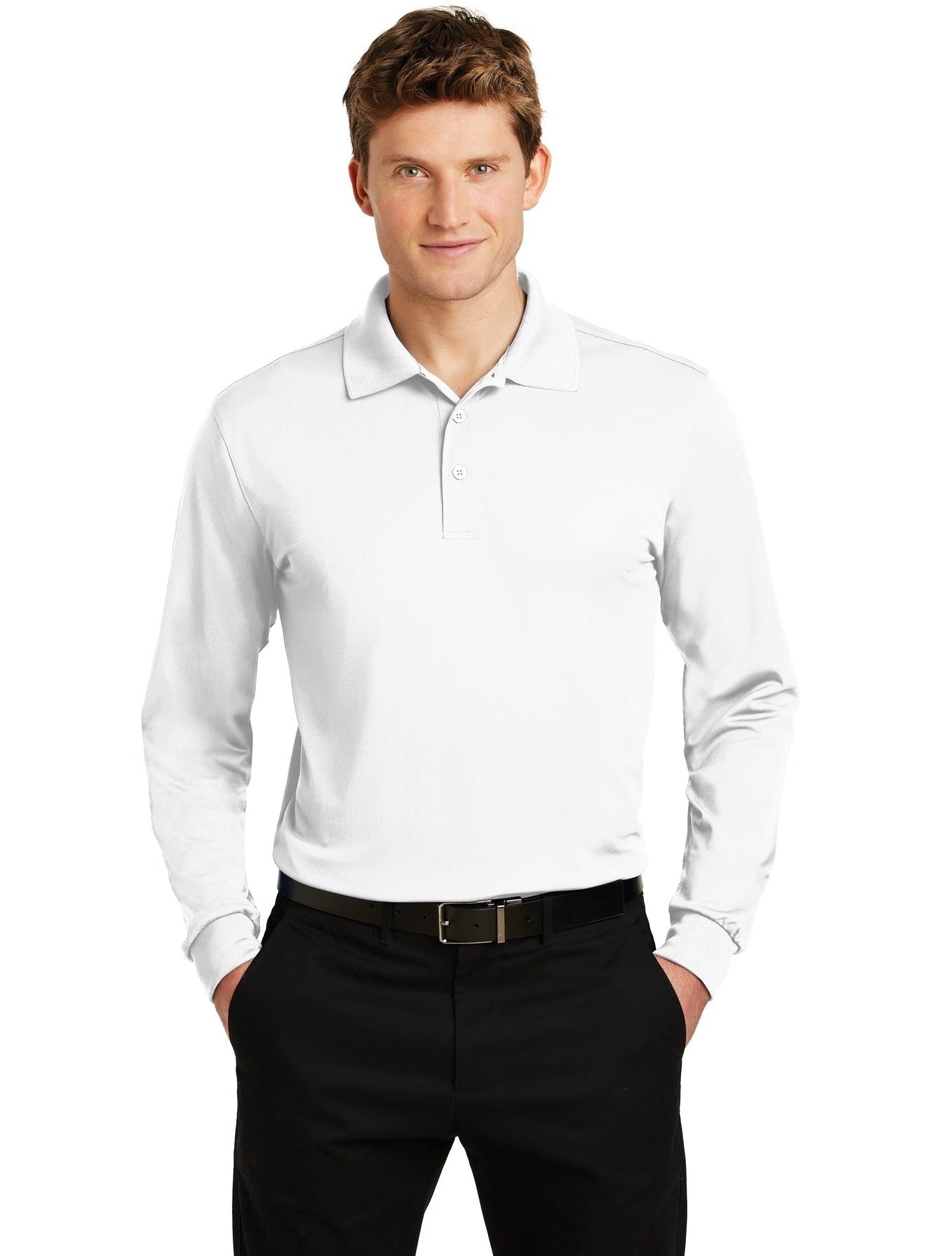 Sport-Tek Long Sleeve Micropique Sport-Wick Polo