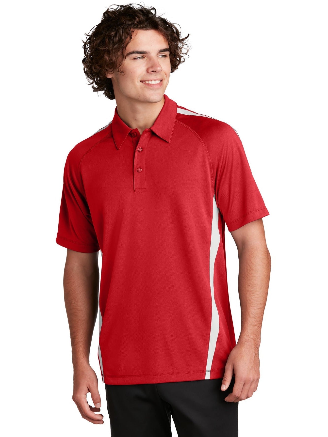 Sport-Tek Micro-Mesh Colorblock Polo