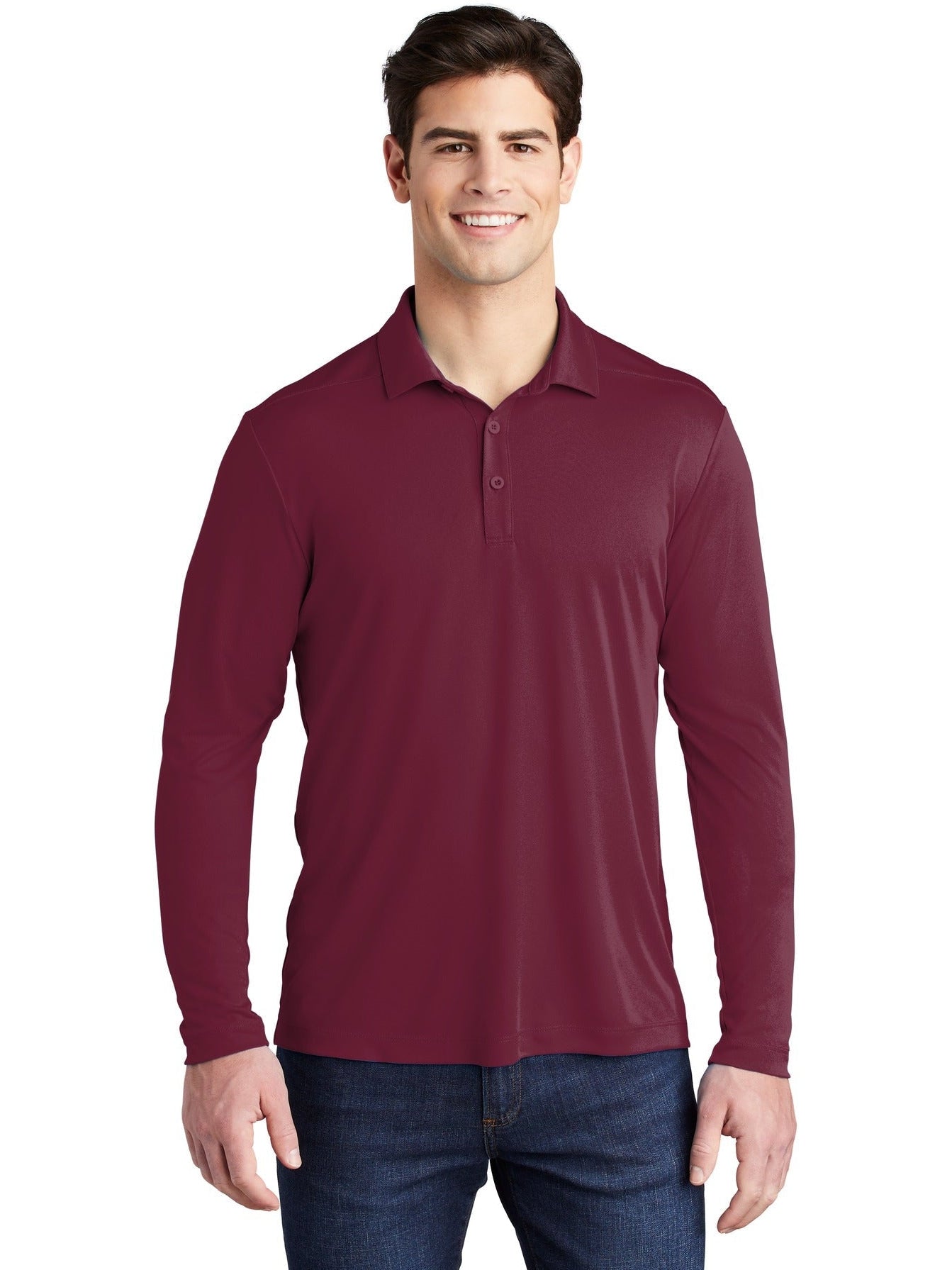 Sport-Tek Posi-UV Pro Long Sleeve Polo
