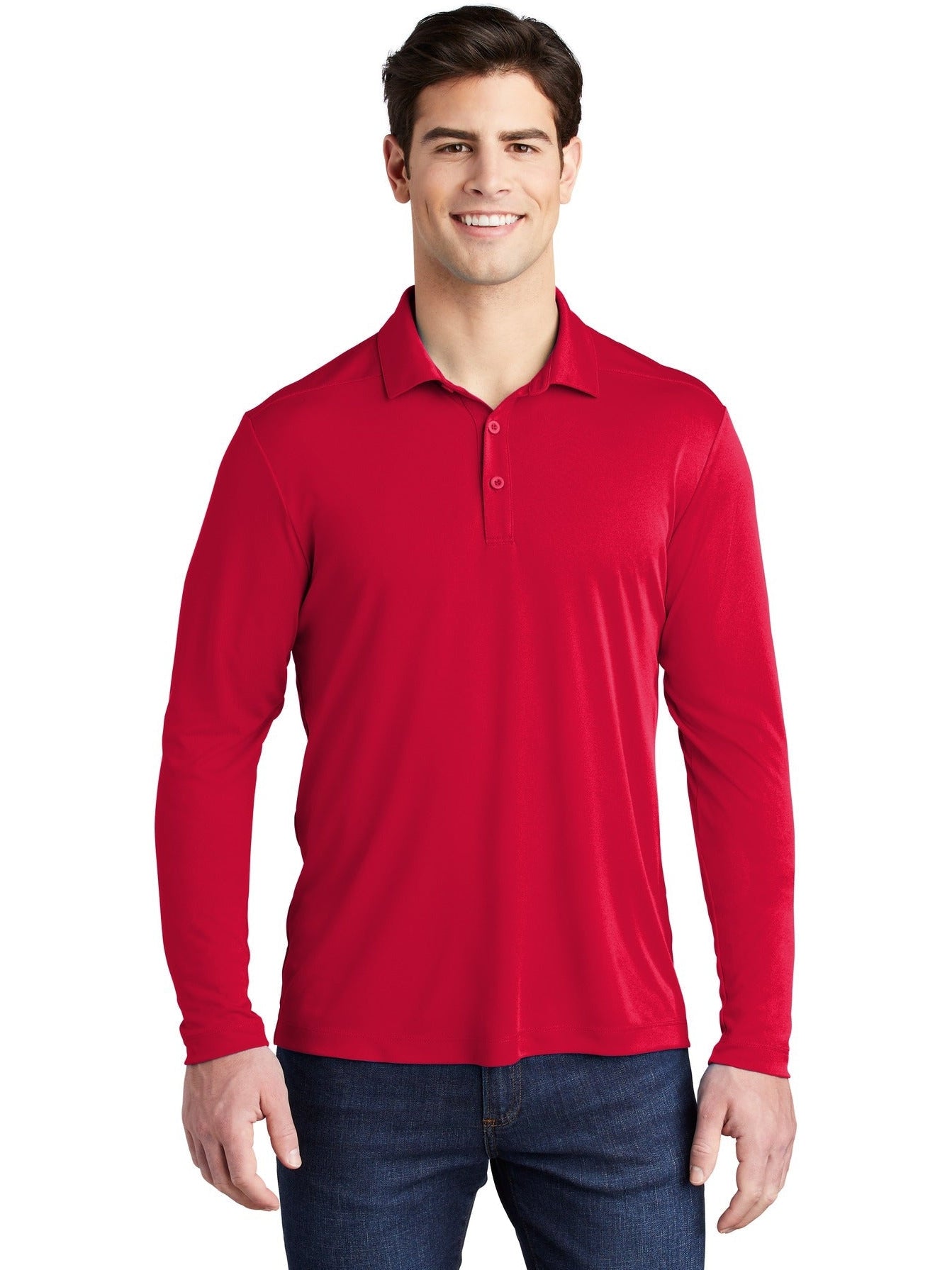 Sport-Tek Posi-UV Pro Long Sleeve Polo