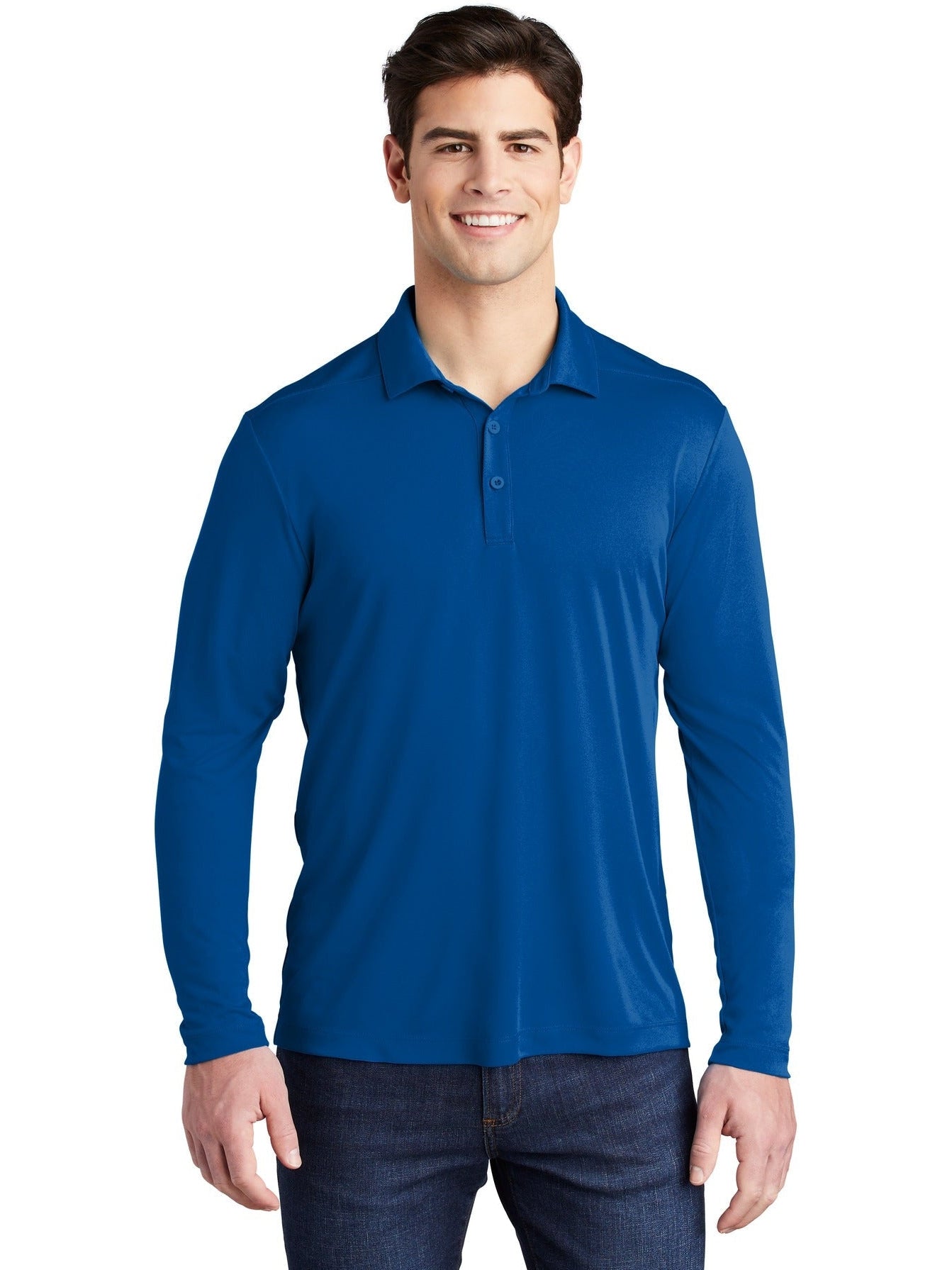 Sport-Tek Posi-UV Pro Long Sleeve Polo
