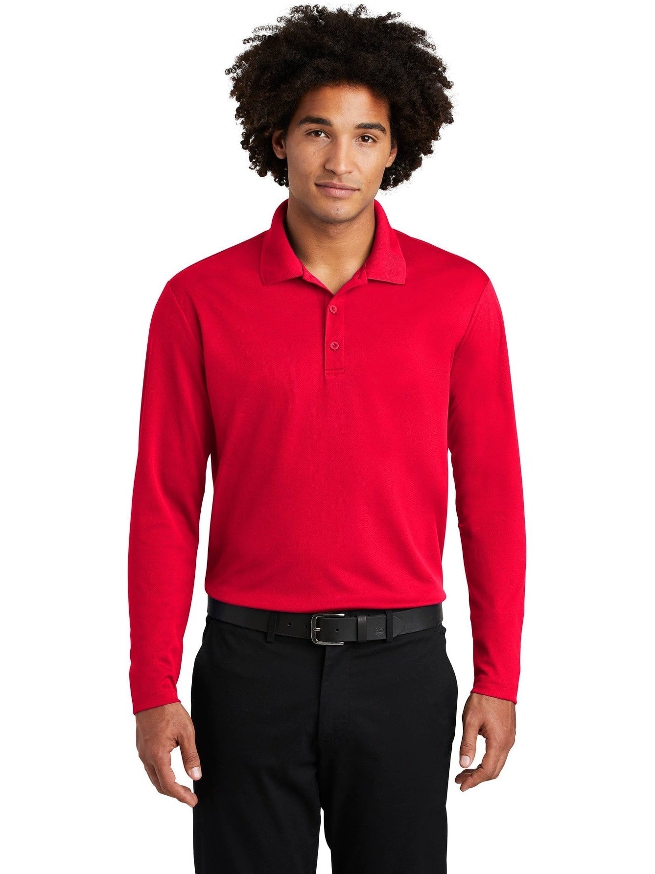 Sport-Tek PosiCharge RacerMesh Long Sleeve Polo