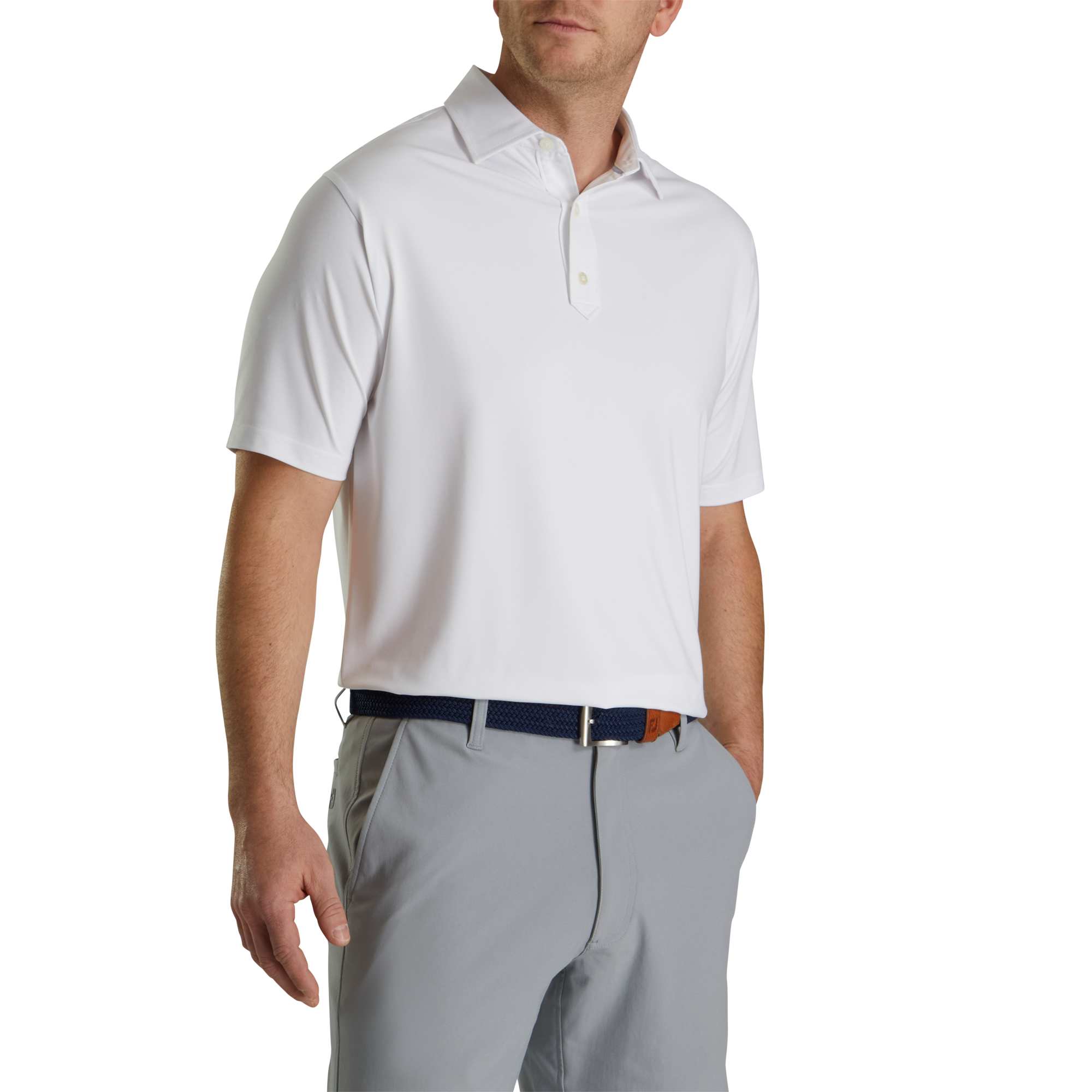 FootJoy Solid Lisle Performance Golf Polo