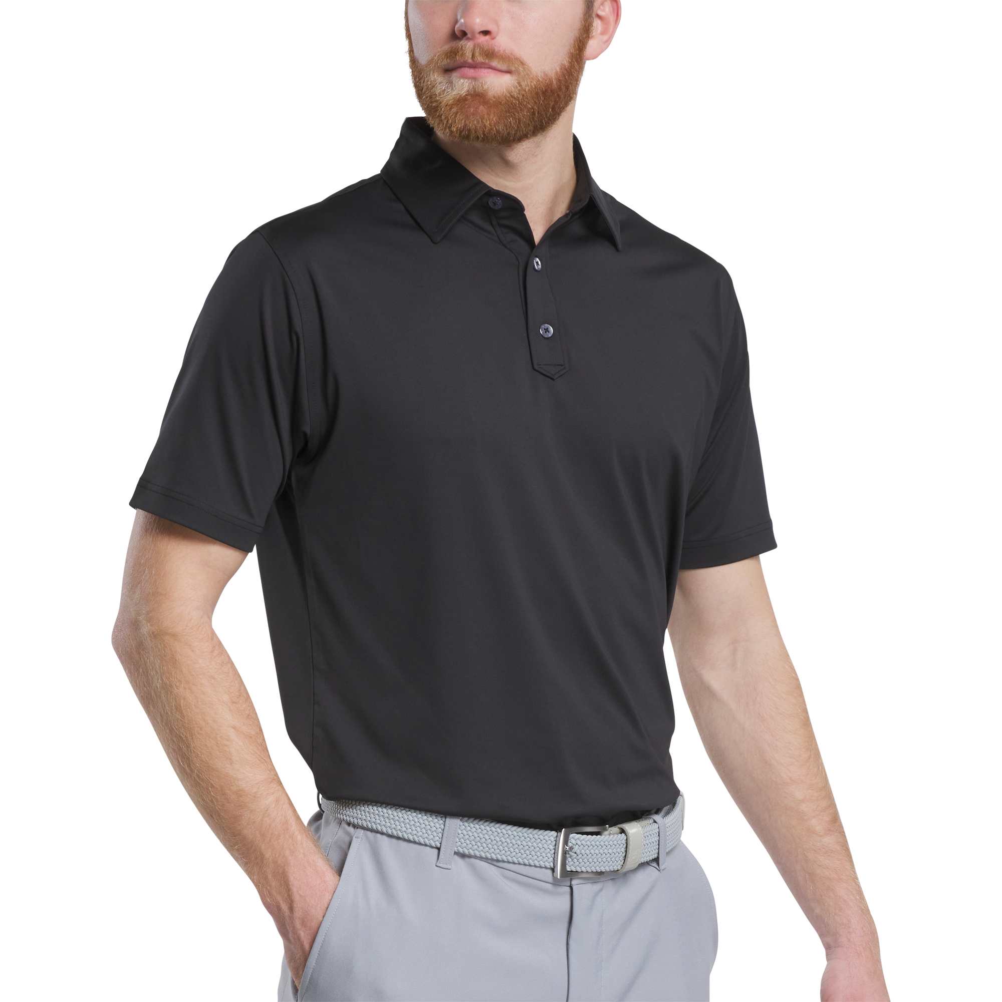 FootJoy Solid Lisle Performance Golf Polo