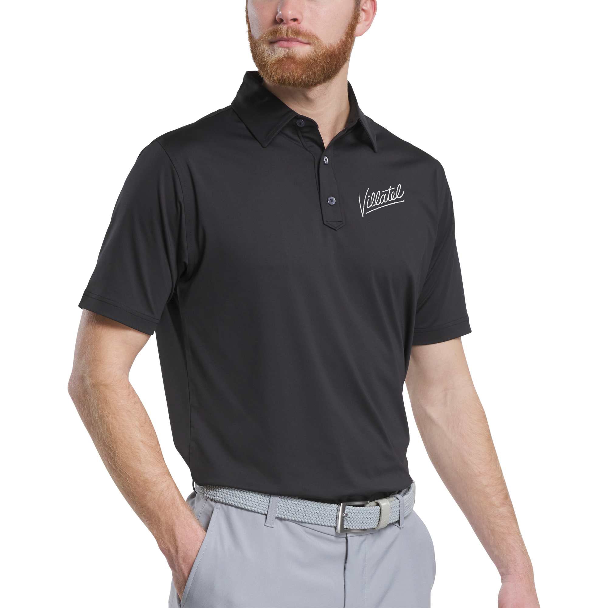 FootJoy Solid Lisle Performance Golf Polo