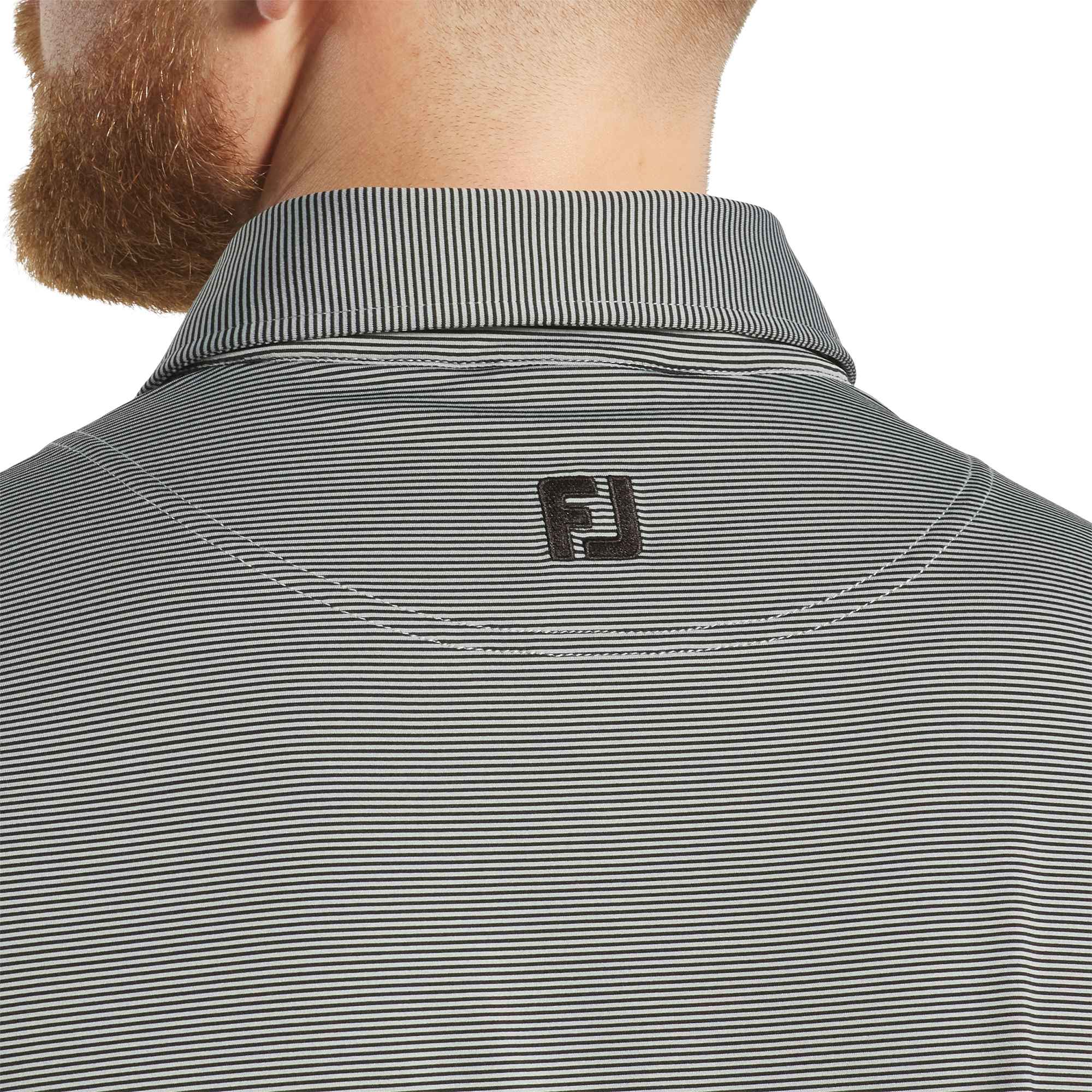 FootJoy MicroFeeder Stripe Performance Golf Polo