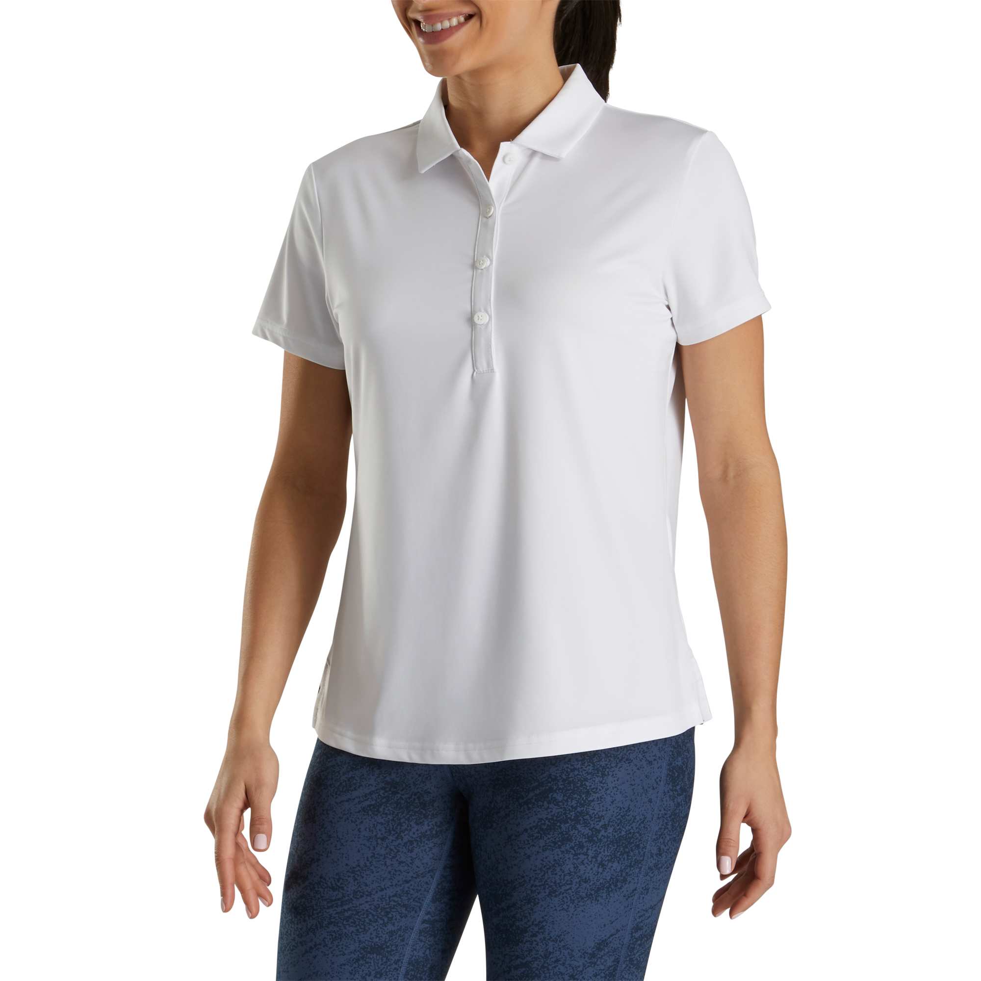 FootJoy Ladies Solid Lisle Performance Golf Polo