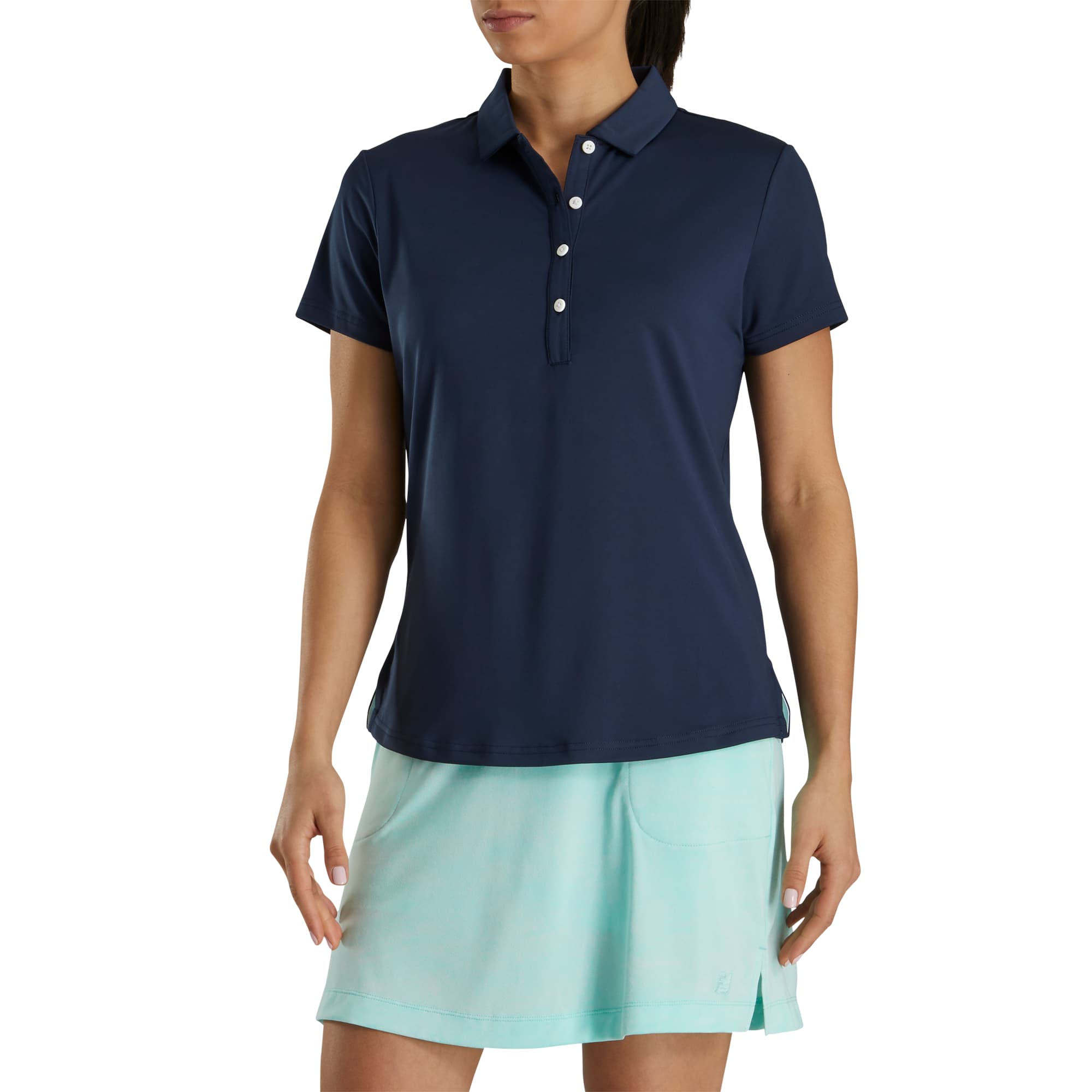 FootJoy Ladies Solid Lisle Performance Golf Polo