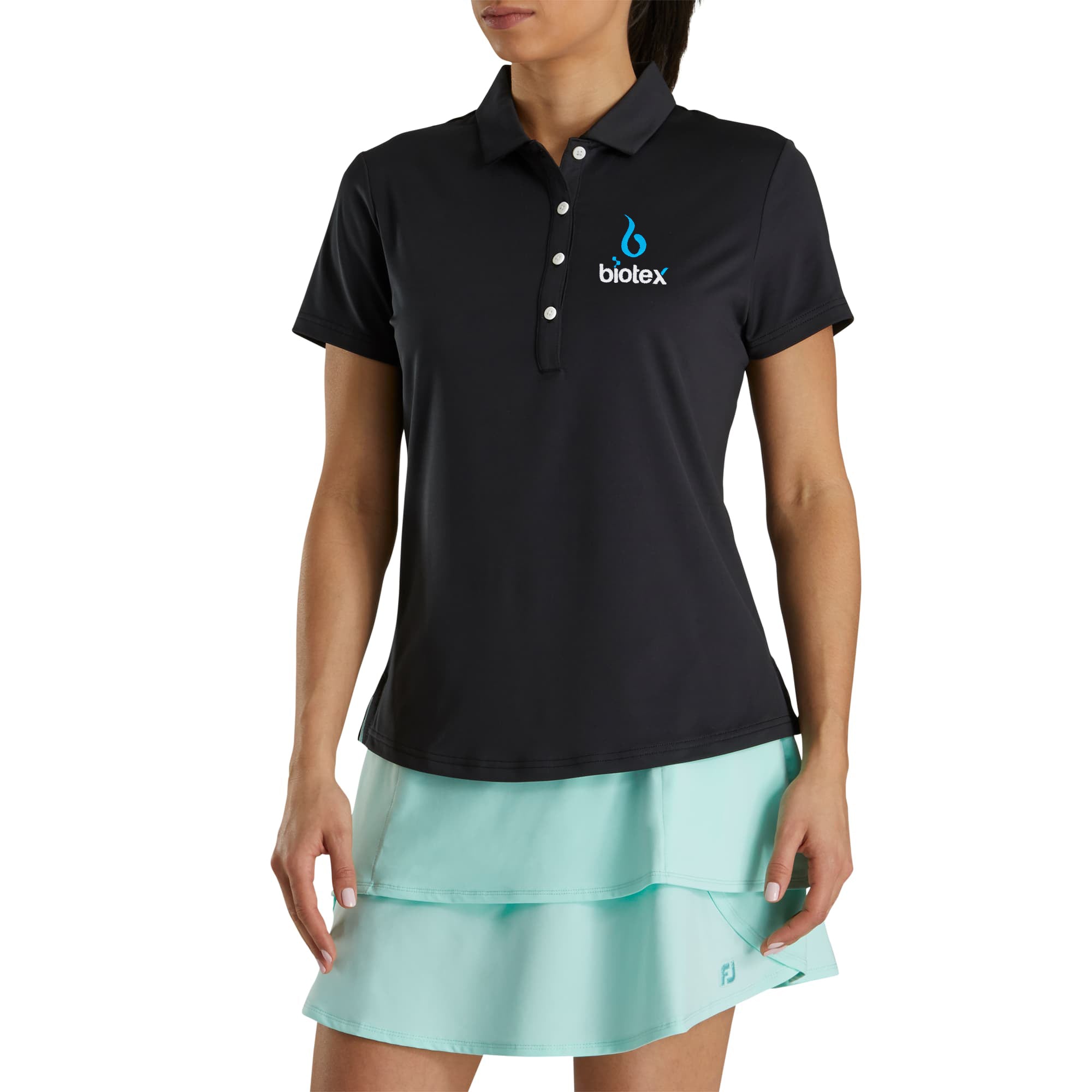 FootJoy Ladies Solid Lisle Performance Golf Polo