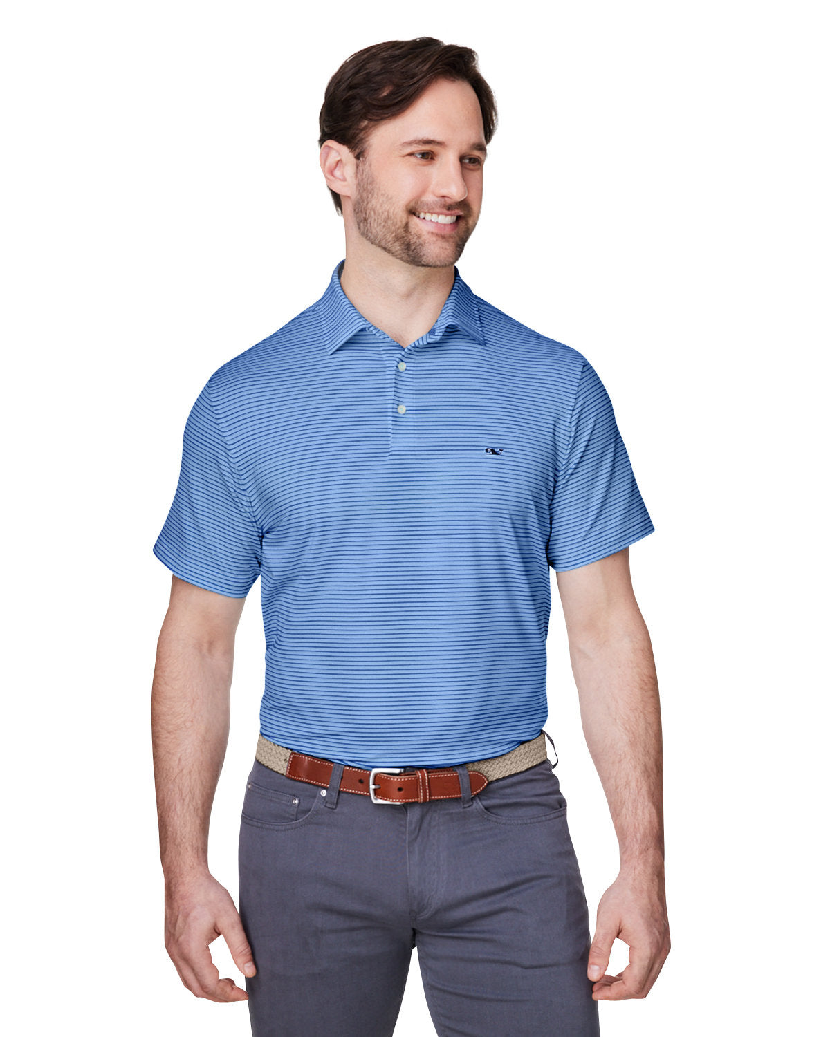 Vineyard Vines Bradley Stripe Sankaty Polo