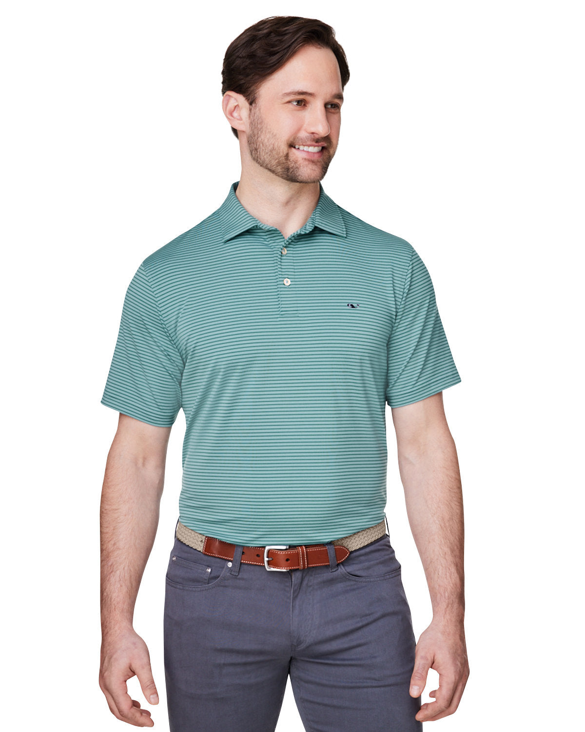 Vineyard Vines Bradley Stripe Sankaty Polo
