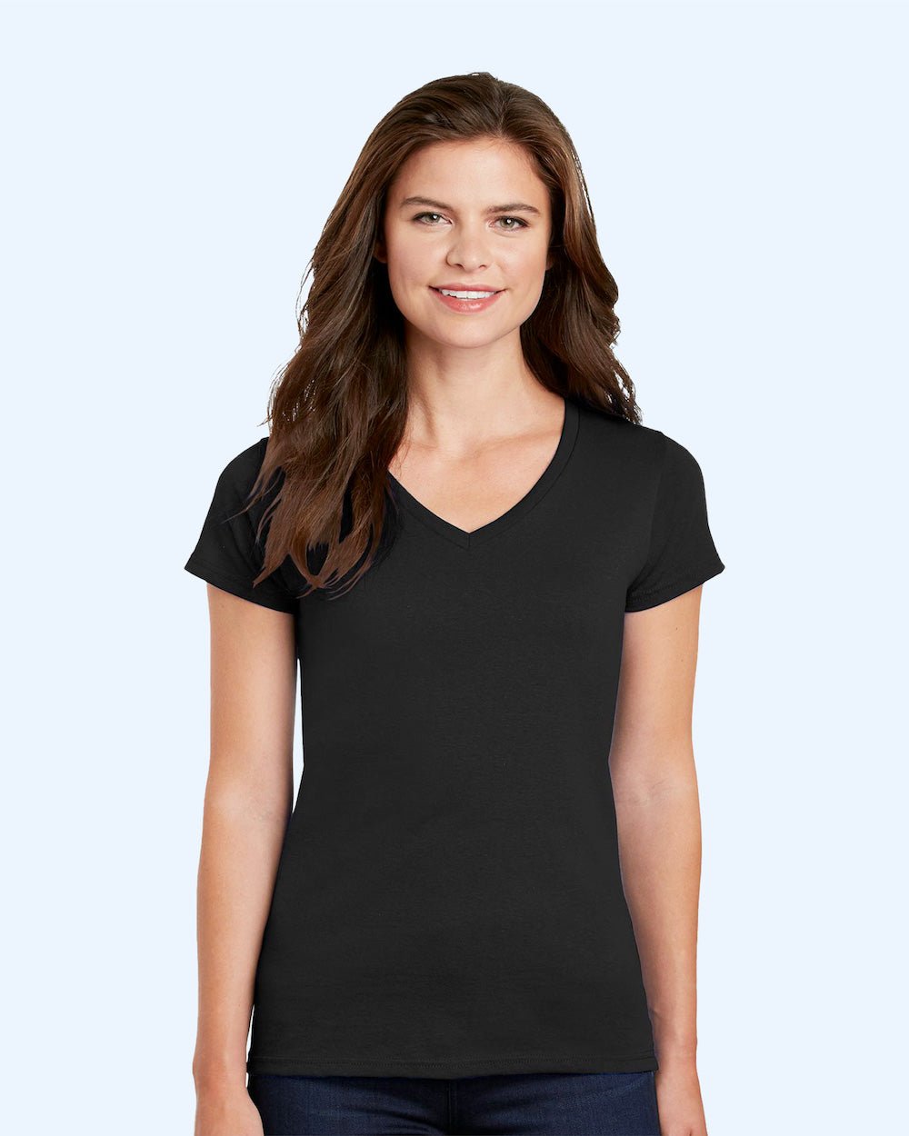 Gildan Heavy Cotton™ Women’s V - Neck T-Shirt - 5V00L - JL Franklins