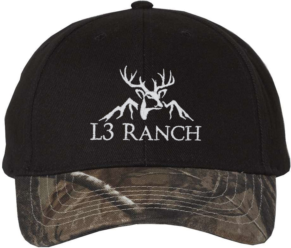Kati Solid Crown with Camo Visor Cap - JL Franklins