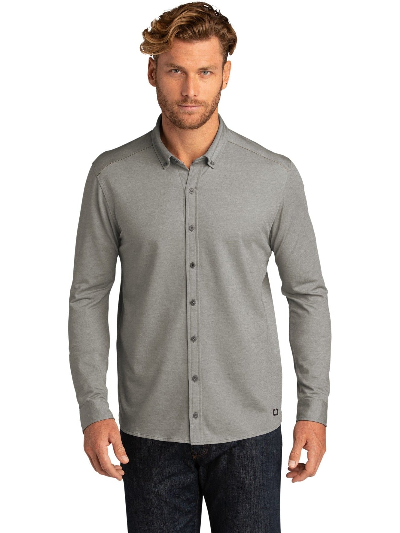 OGIO Code Stretch Long Sleeve Button - Up - JL Franklins