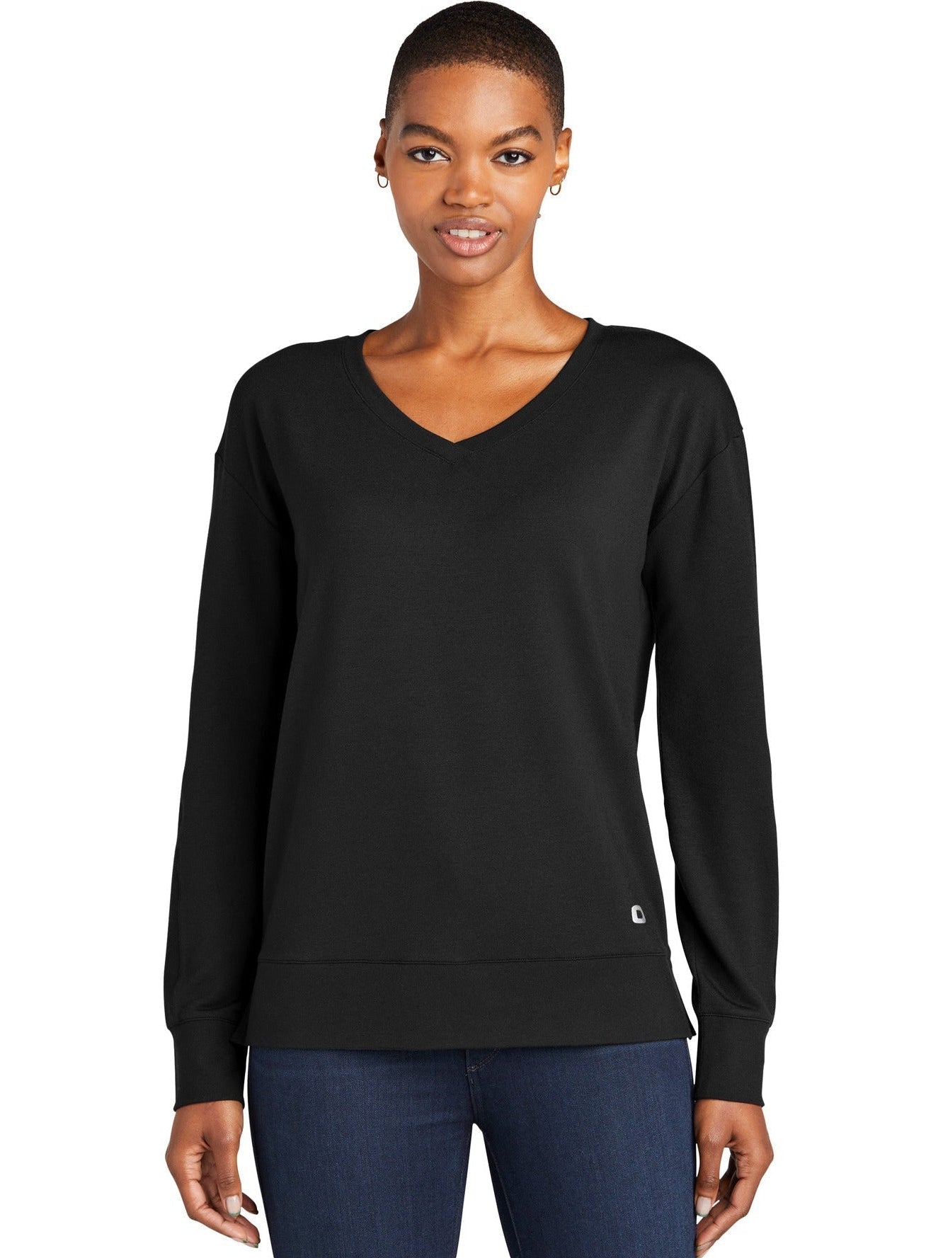 OGIO Ladies Luuma Flex Long Sleeve V - Neck - JL Franklins
