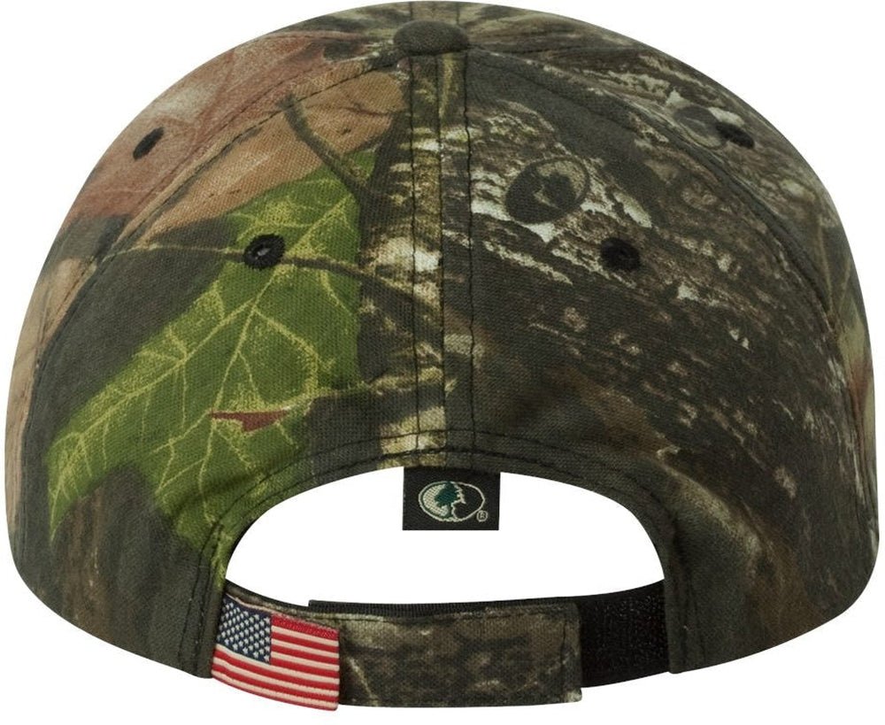 Outdoor Cap Camo with Flag Sandwich Visor Cap - JL Franklins