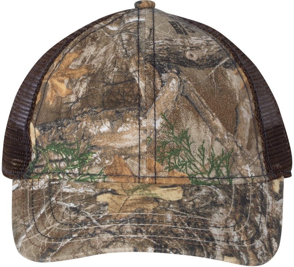 Outdoor Cap Mesh - Back Camo with Flag Undervisor Cap - JL Franklins
