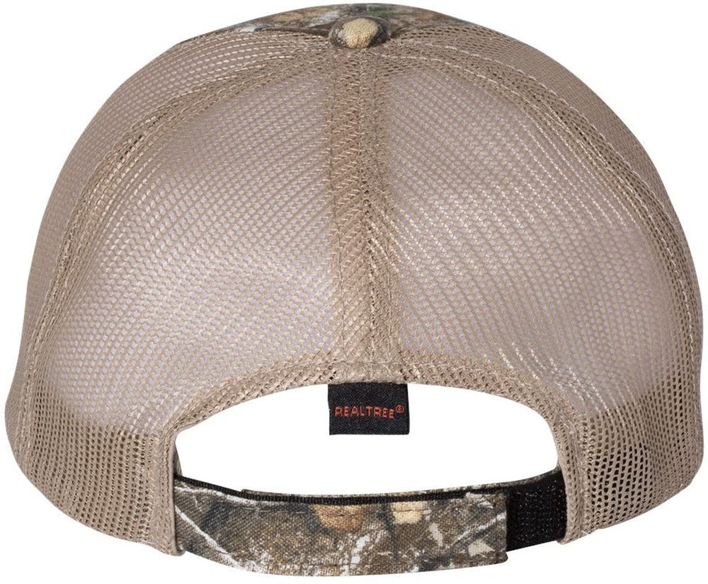Outdoor Cap Washed Brushed Mesh - Back Camo Cap - JL Franklins