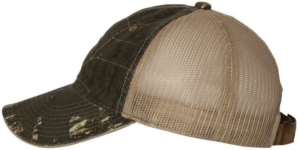Outdoor Cap Washed Brushed Mesh - Back Camo Cap - JL Franklins