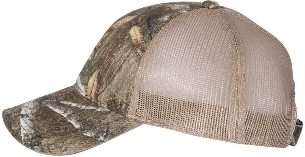 Outdoor Cap Washed Brushed Mesh - Back Camo Cap - JL Franklins