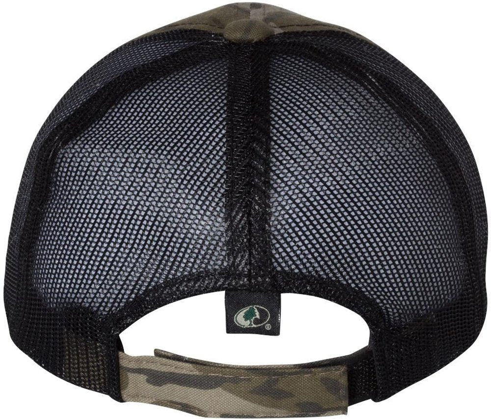 Outdoor Cap Washed Brushed Mesh - Back Camo Cap - JL Franklins