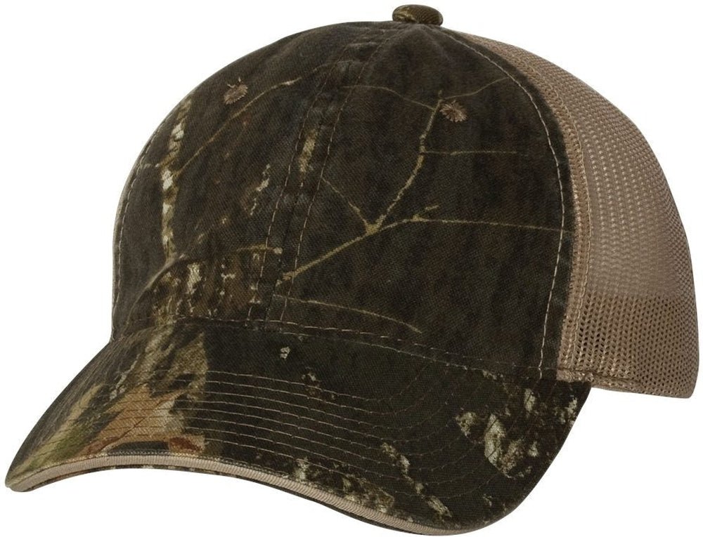 Outdoor Cap Washed Brushed Mesh - Back Camo Cap - JL Franklins