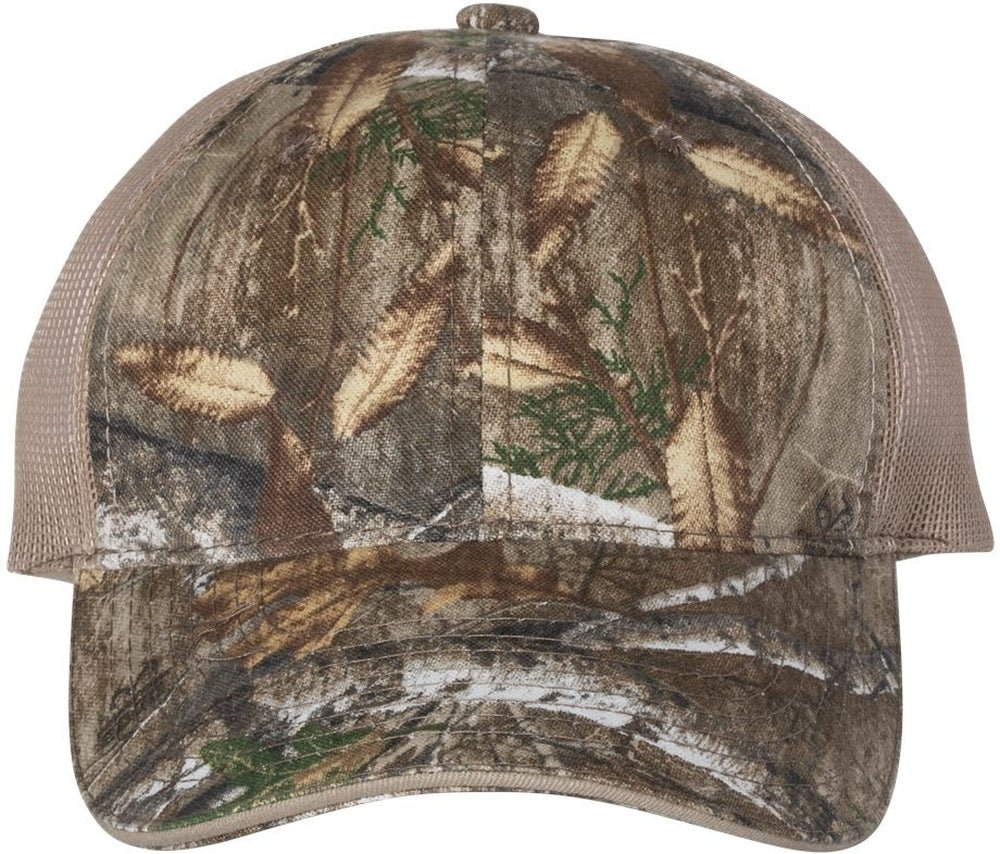 Outdoor Cap Washed Brushed Mesh - Back Camo Cap - JL Franklins