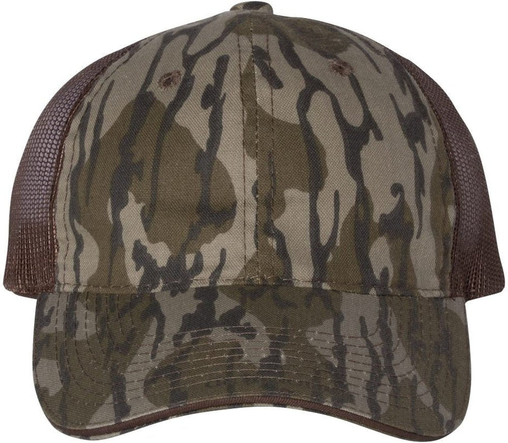 Outdoor Cap Washed Brushed Mesh - Back Camo Cap - JL Franklins