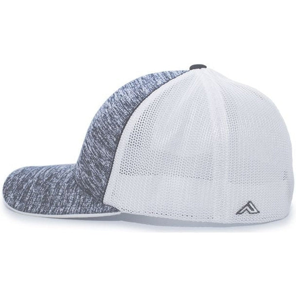 Pacific Headwear Aggressive Heather Trucker Flexfit Cap - JL Franklins