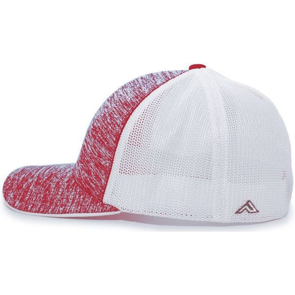 Pacific Headwear Aggressive Heather Trucker Flexfit Cap - JL Franklins