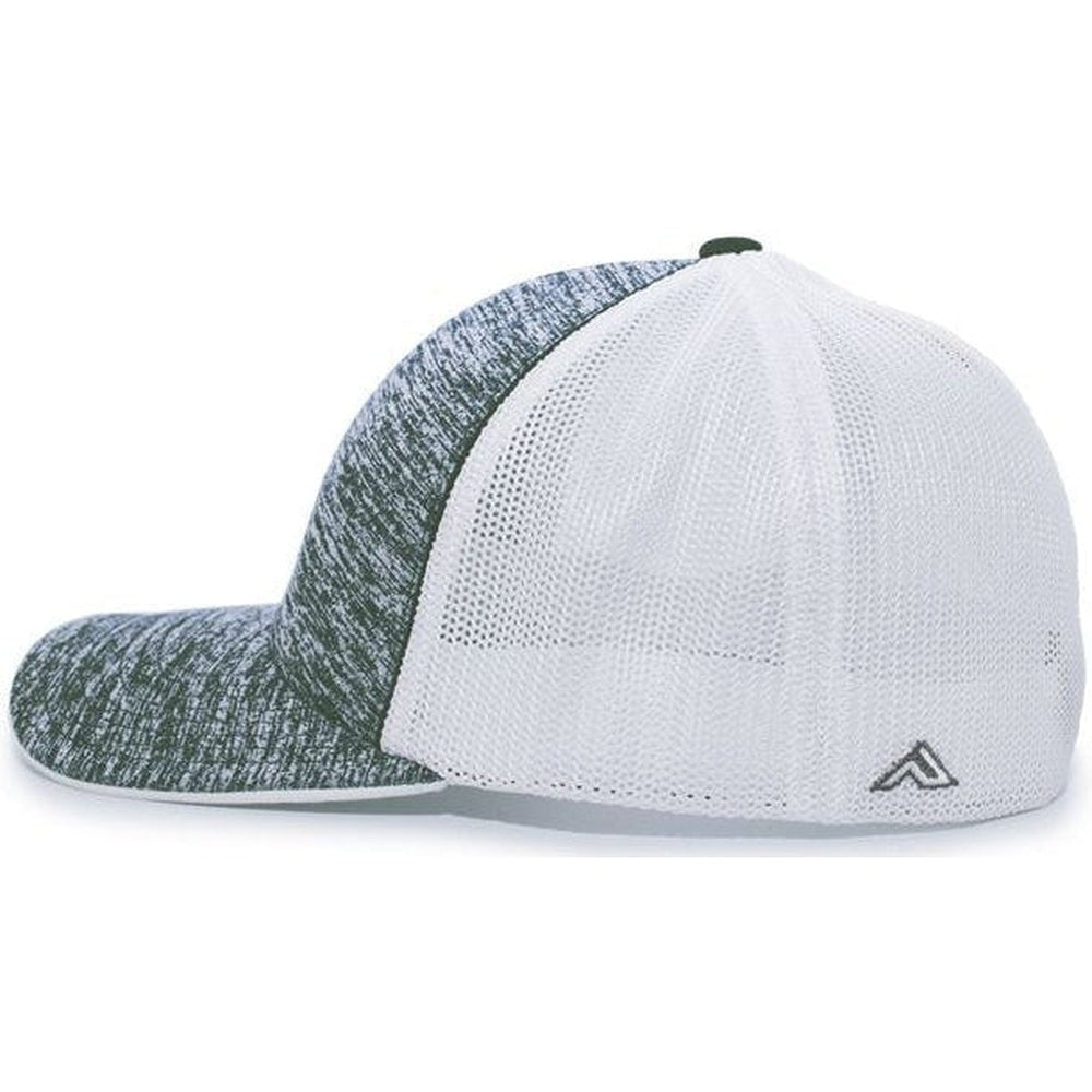 Pacific Headwear Aggressive Heather Trucker Flexfit Cap - JL Franklins