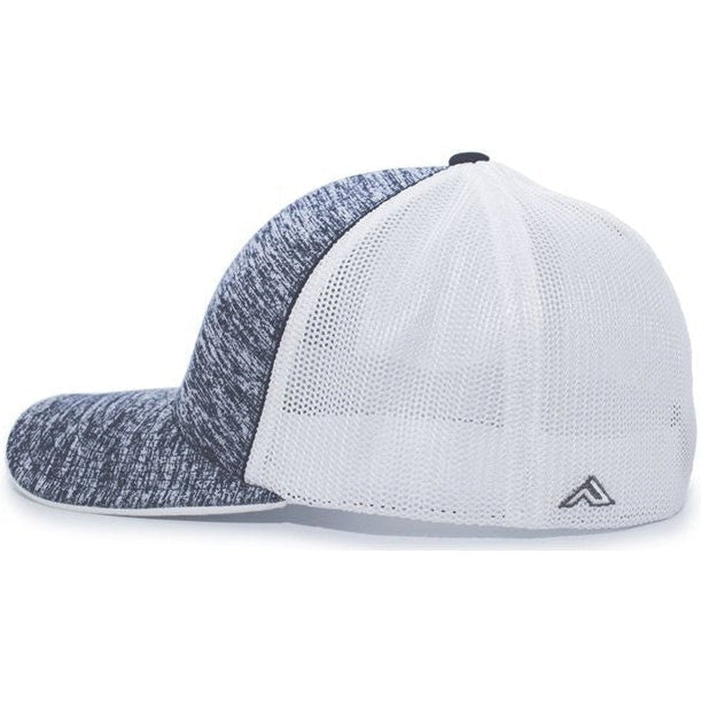 Pacific Headwear Aggressive Heather Trucker Flexfit Cap - JL Franklins