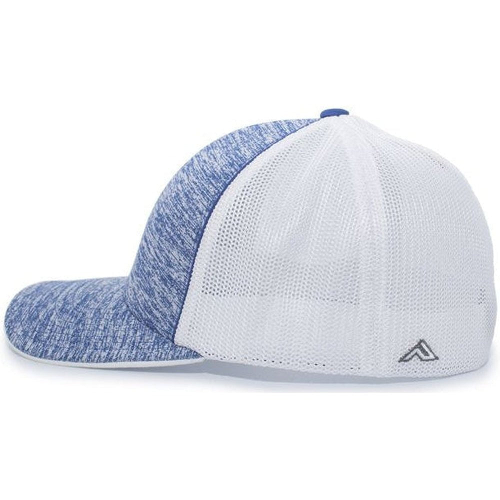 Pacific Headwear Aggressive Heather Trucker Flexfit Cap - JL Franklins
