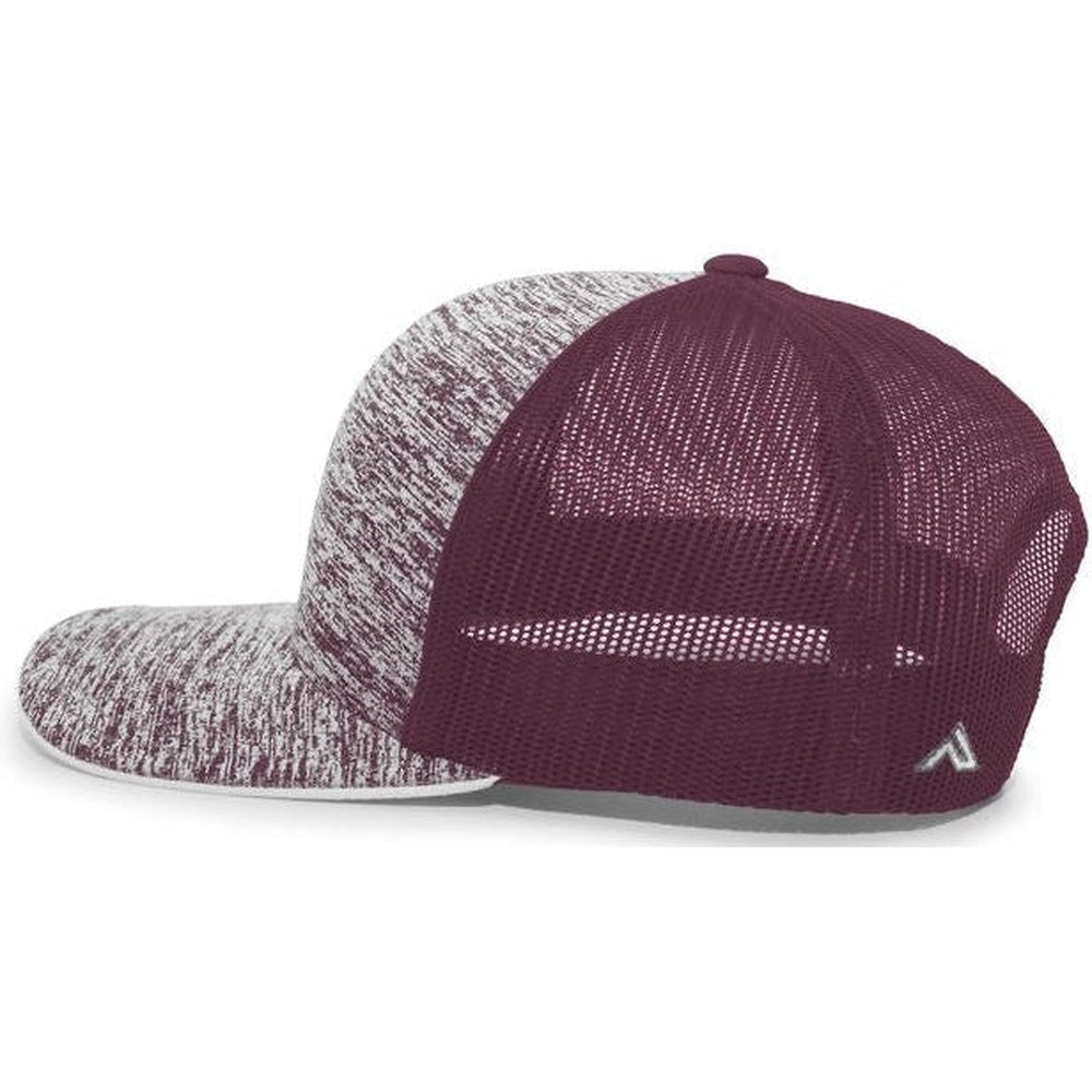 Pacific Headwear Aggressive Heather Trucker Snapback Cap - JL Franklins