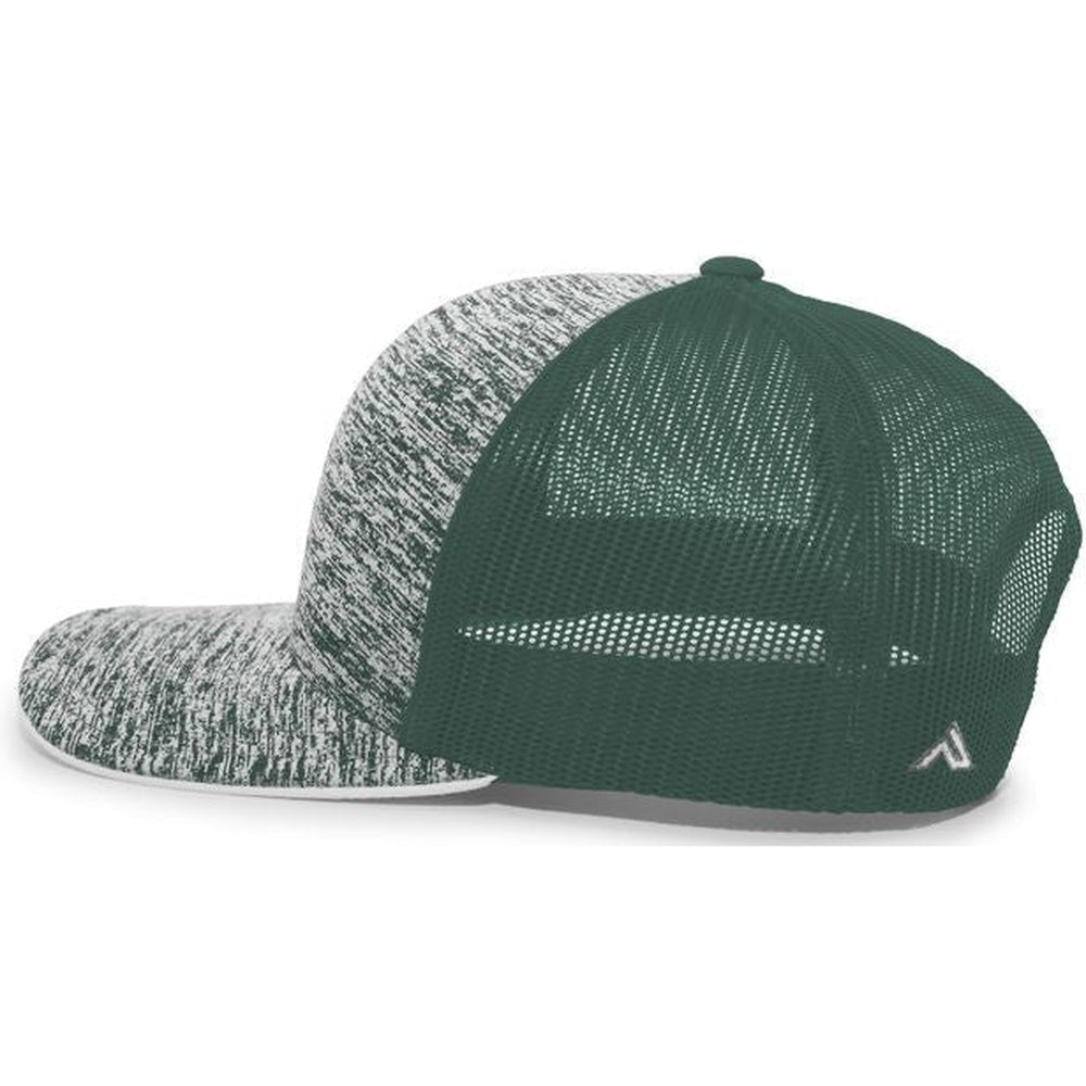 Pacific Headwear Aggressive Heather Trucker Snapback Cap - JL Franklins