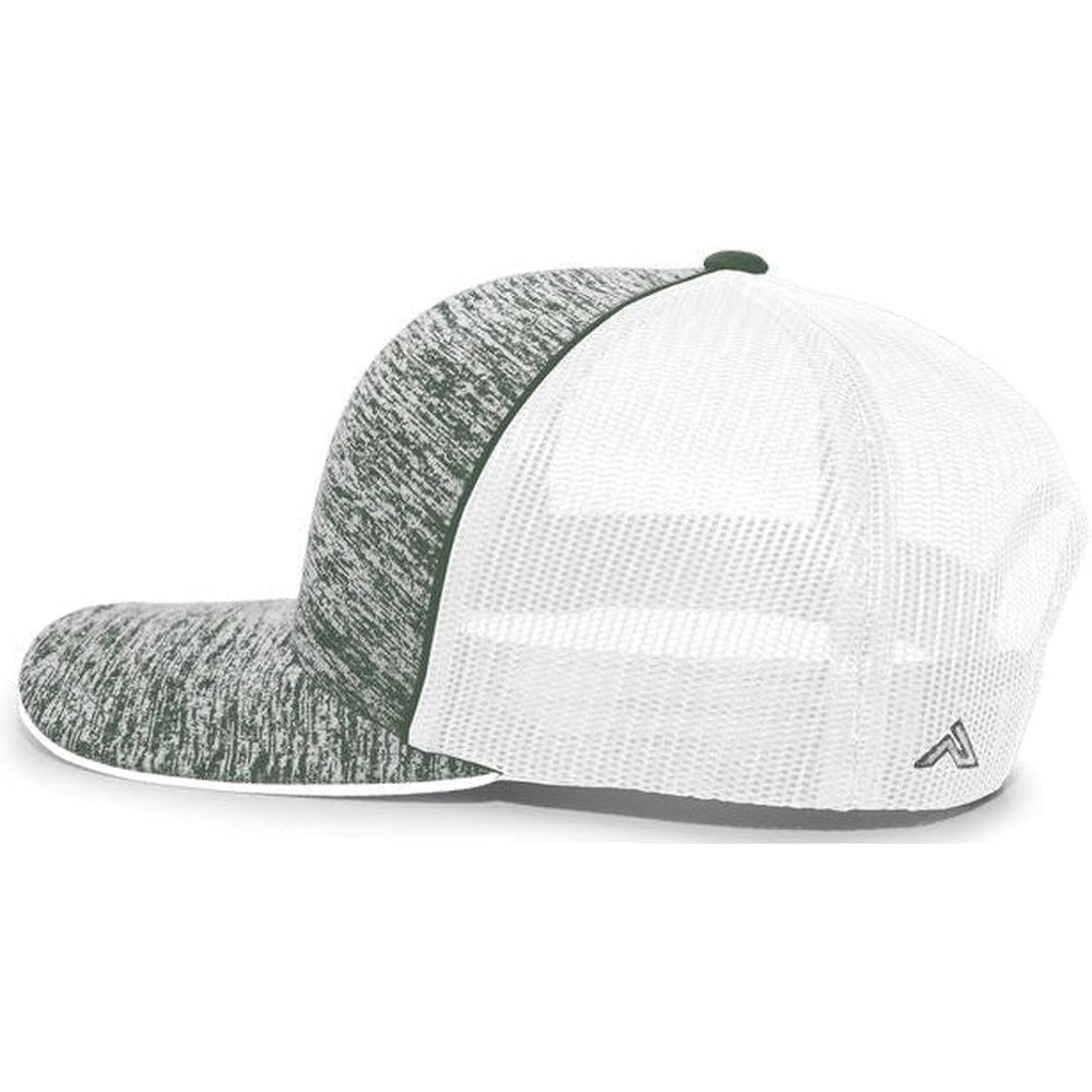 Pacific Headwear Aggressive Heather Trucker Snapback Cap - JL Franklins