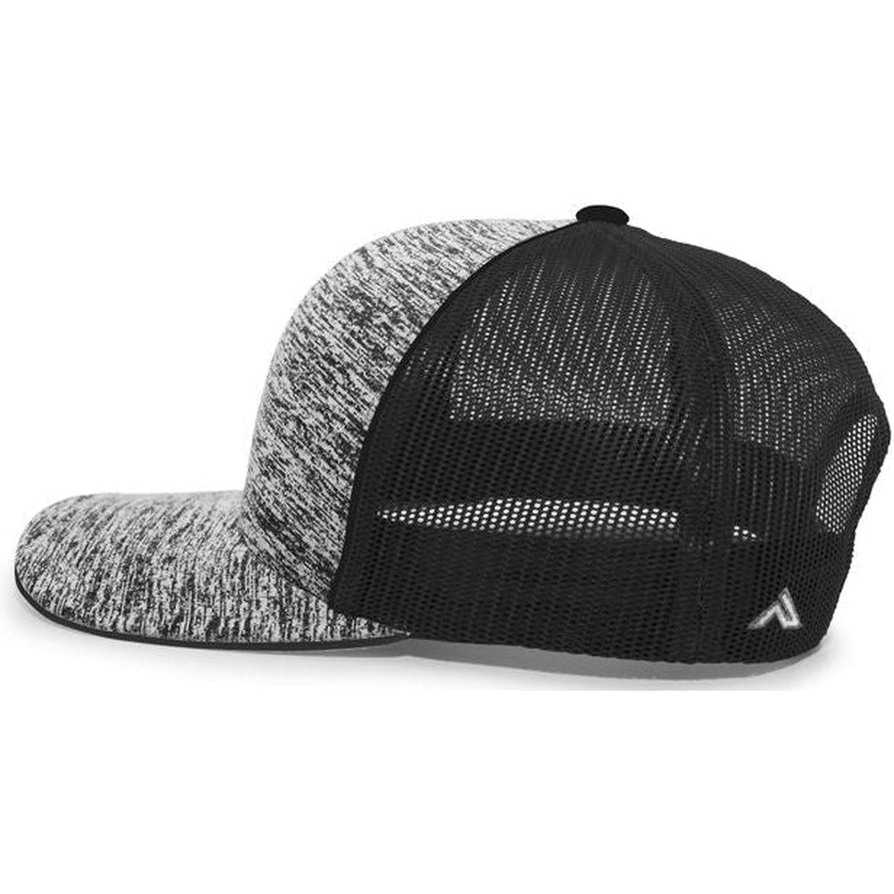 Pacific Headwear Aggressive Heather Trucker Snapback Cap - JL Franklins