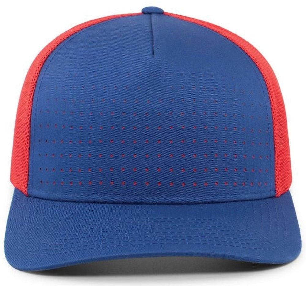 Pacific Headwear Perforated 5 - Panel Trucker Snapback Cap - JL Franklins