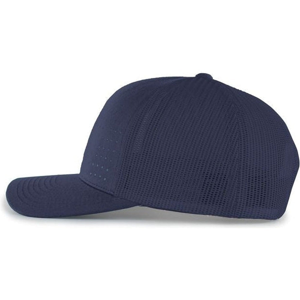 Pacific Headwear Perforated 5 - Panel Trucker Snapback Cap - JL Franklins